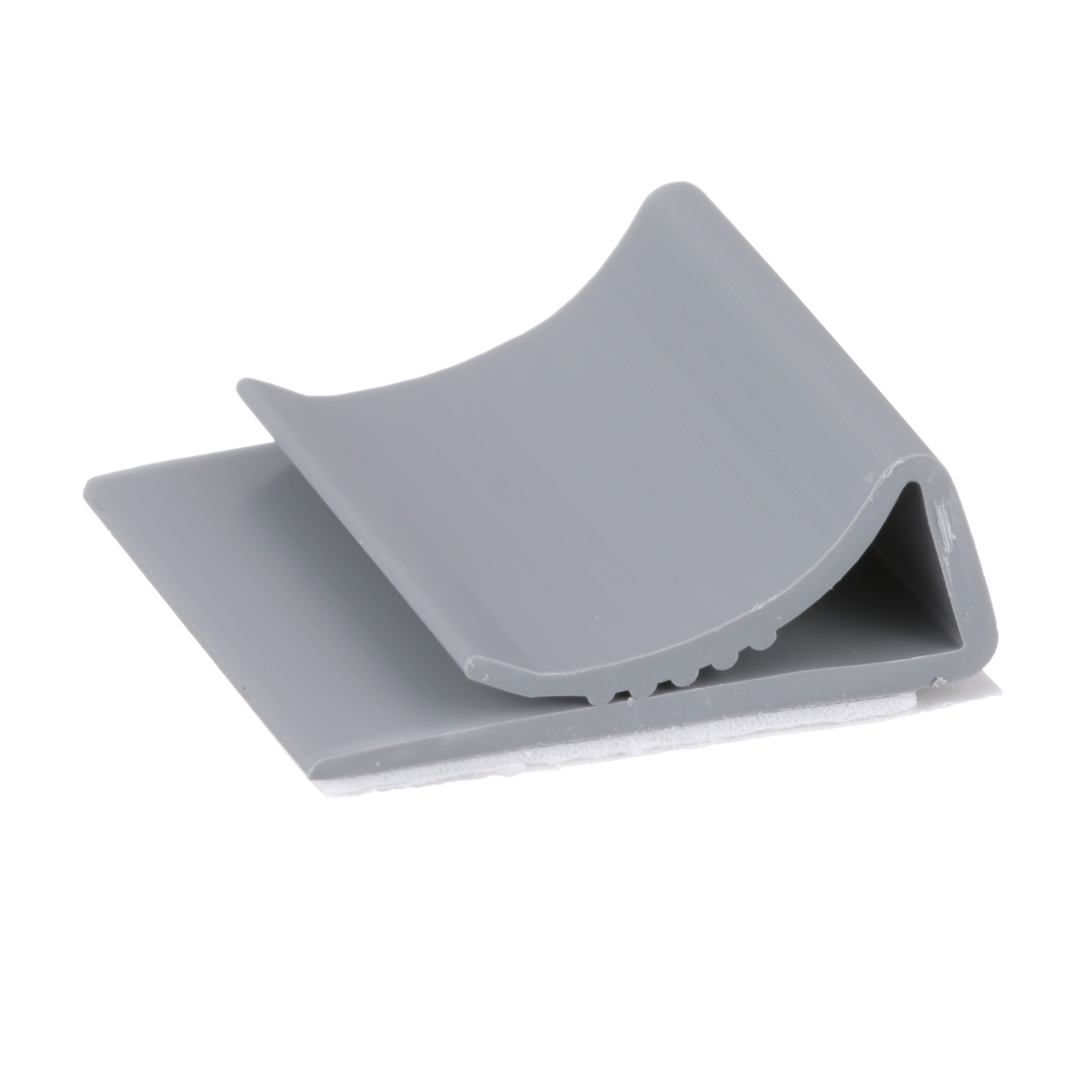 Düz Kablo Montajı, Gri, PVC, Kauçuk Yapışkanlı, 25.4x27.7mm, 500'lü Paket