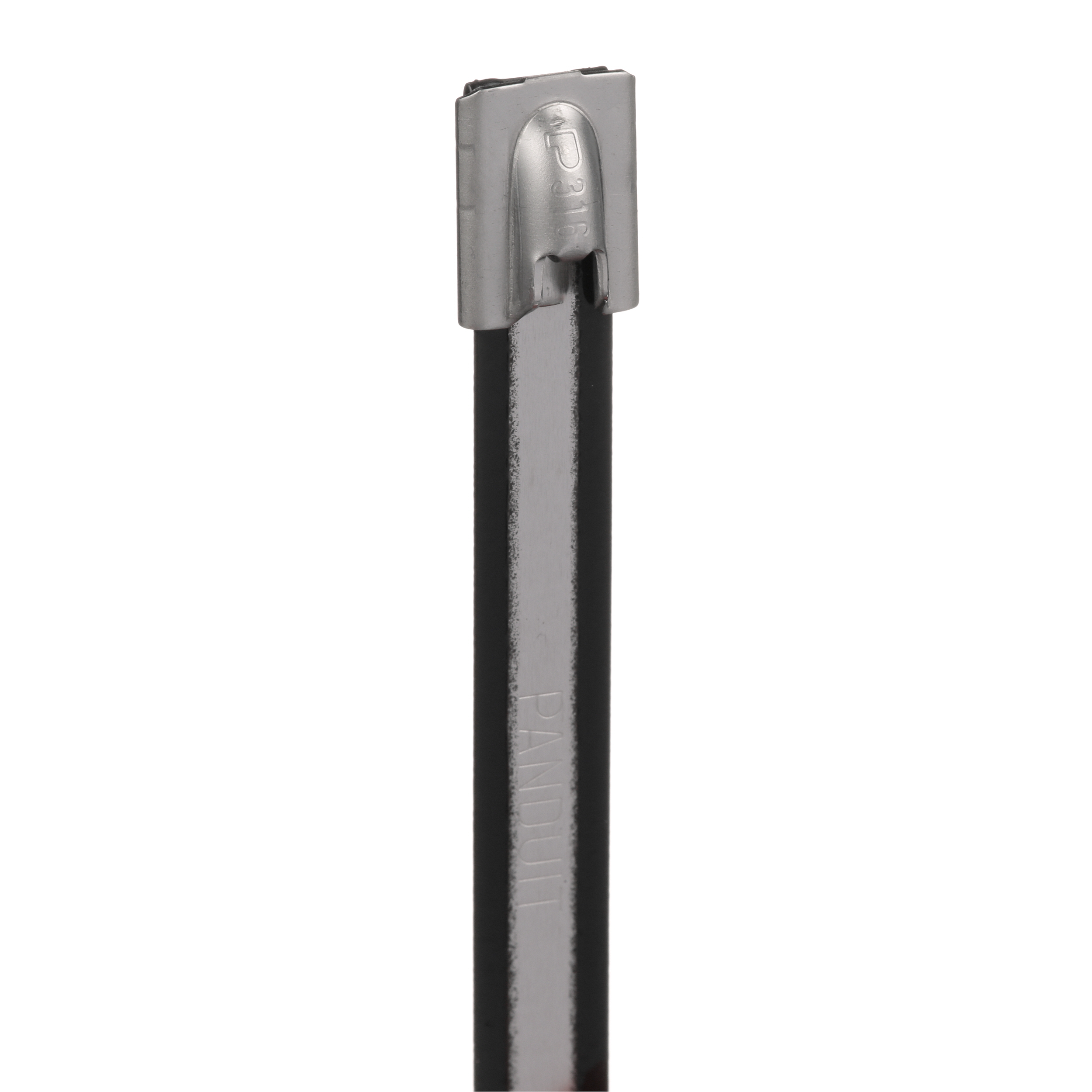 Kablo Bağı, PA 11 Kaplı Paslanmaz Çelik 316, Siyah, 101.6x8.1mm, 50'li Paket