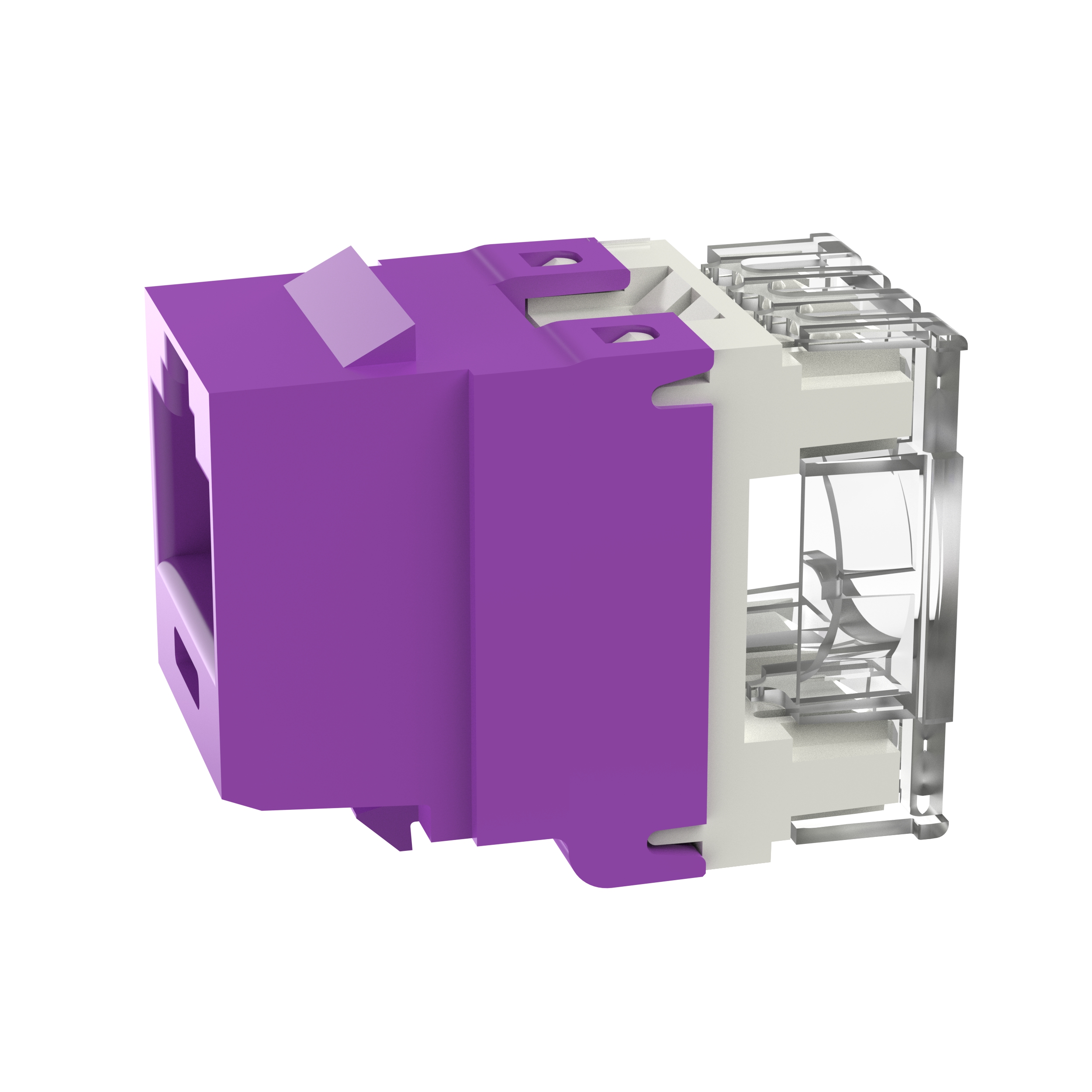 Keystone Cat 6 Punchdown Jack, Violet