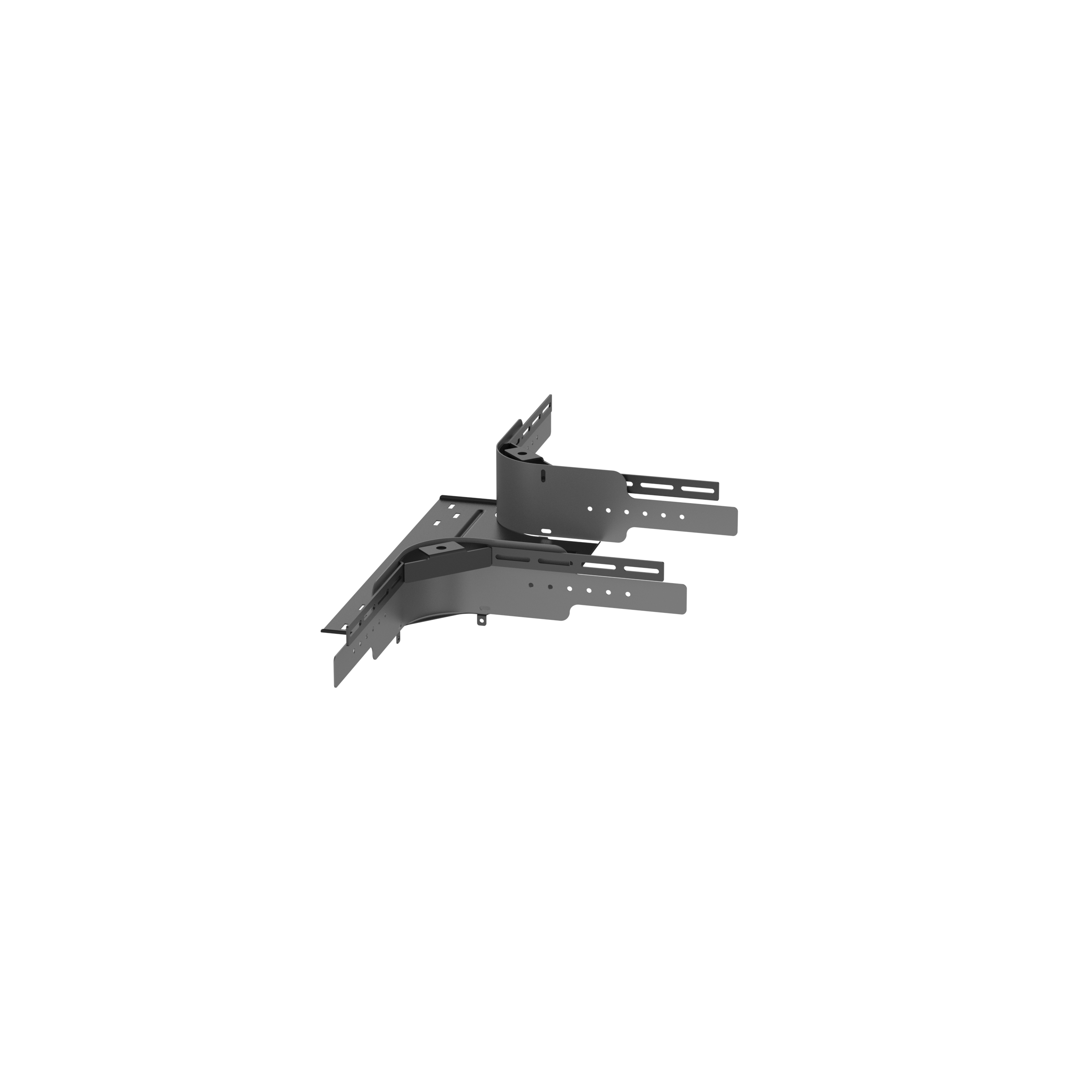 Şekillendirilmiş T Bağlantı Elemanı 4" Y x 12" G, Siyah