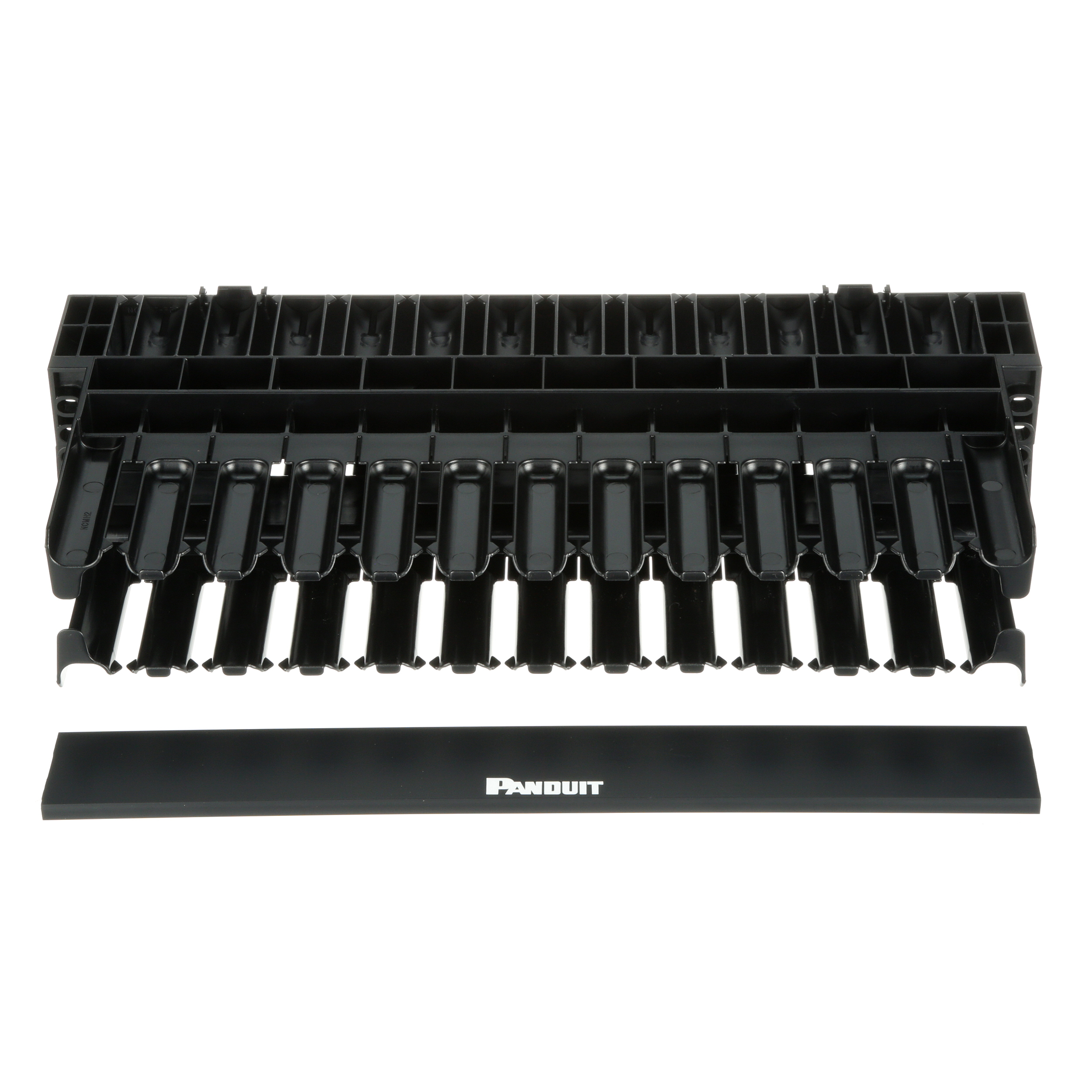 Horizontal Dual Sided Manager, 2RU, 9.7 in. Depth