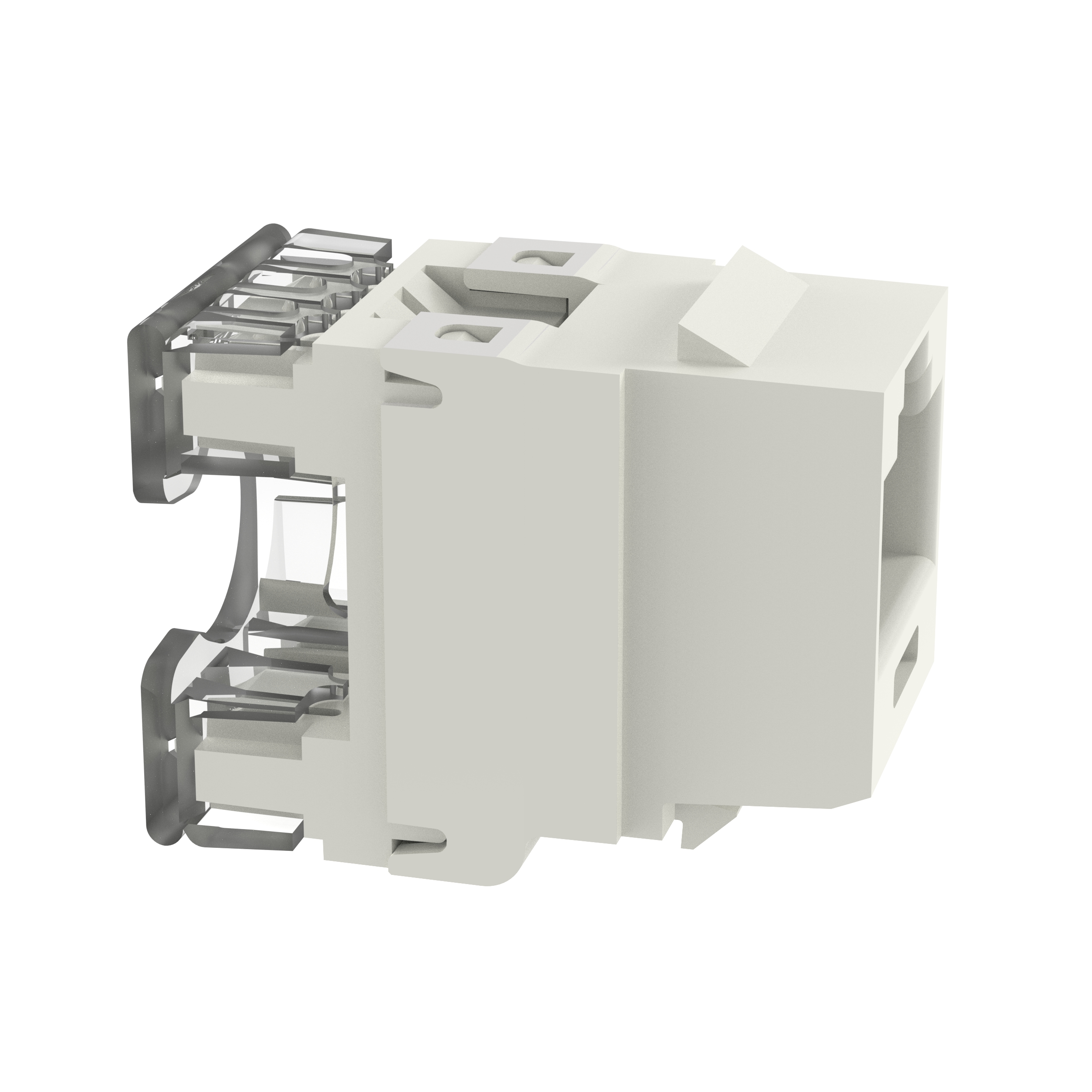 Keystone Cat 5e Çıkış Jakı, Uluslararası Beyaz - 25'li Paket