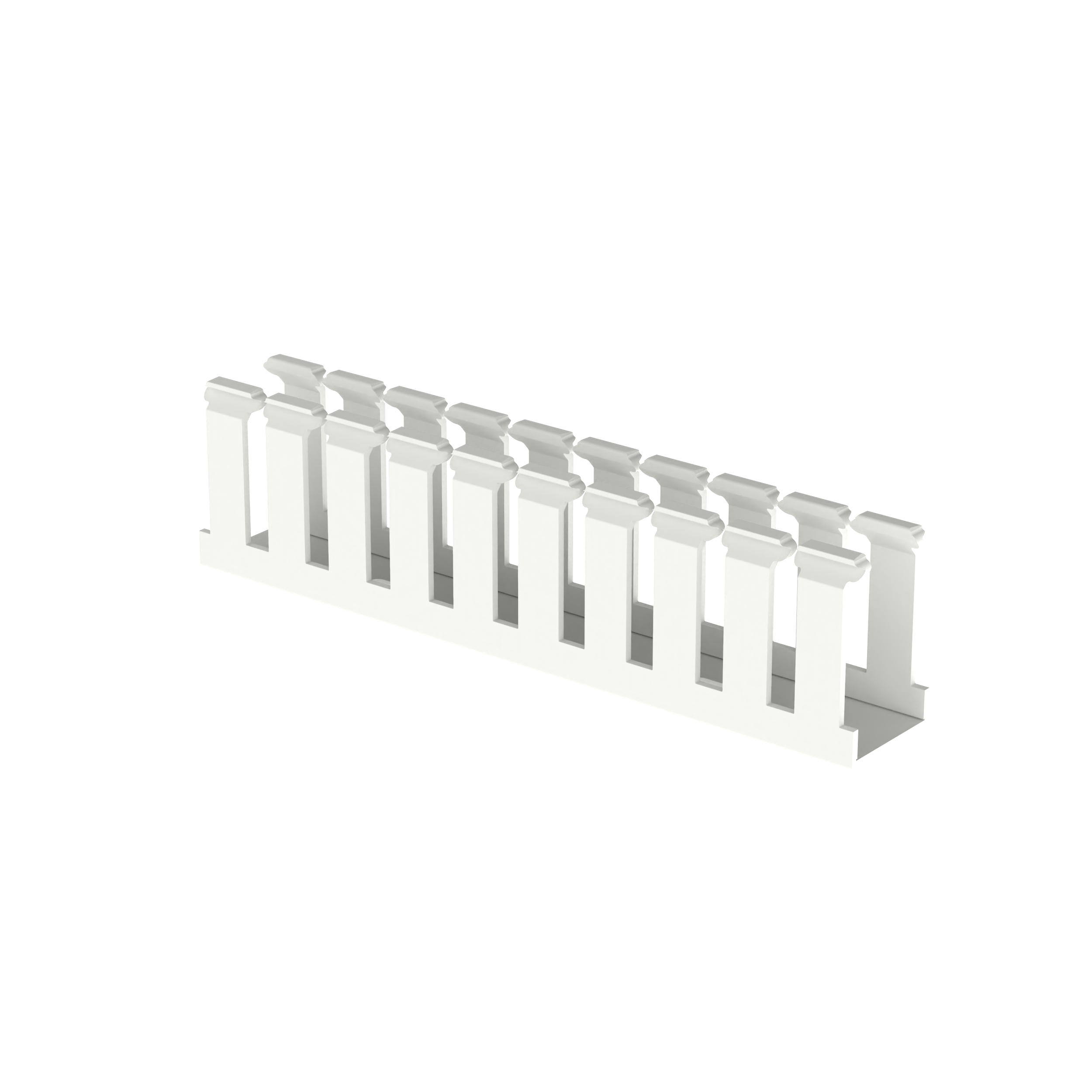 Slotted Duct, PVC,1X2X6',WHT