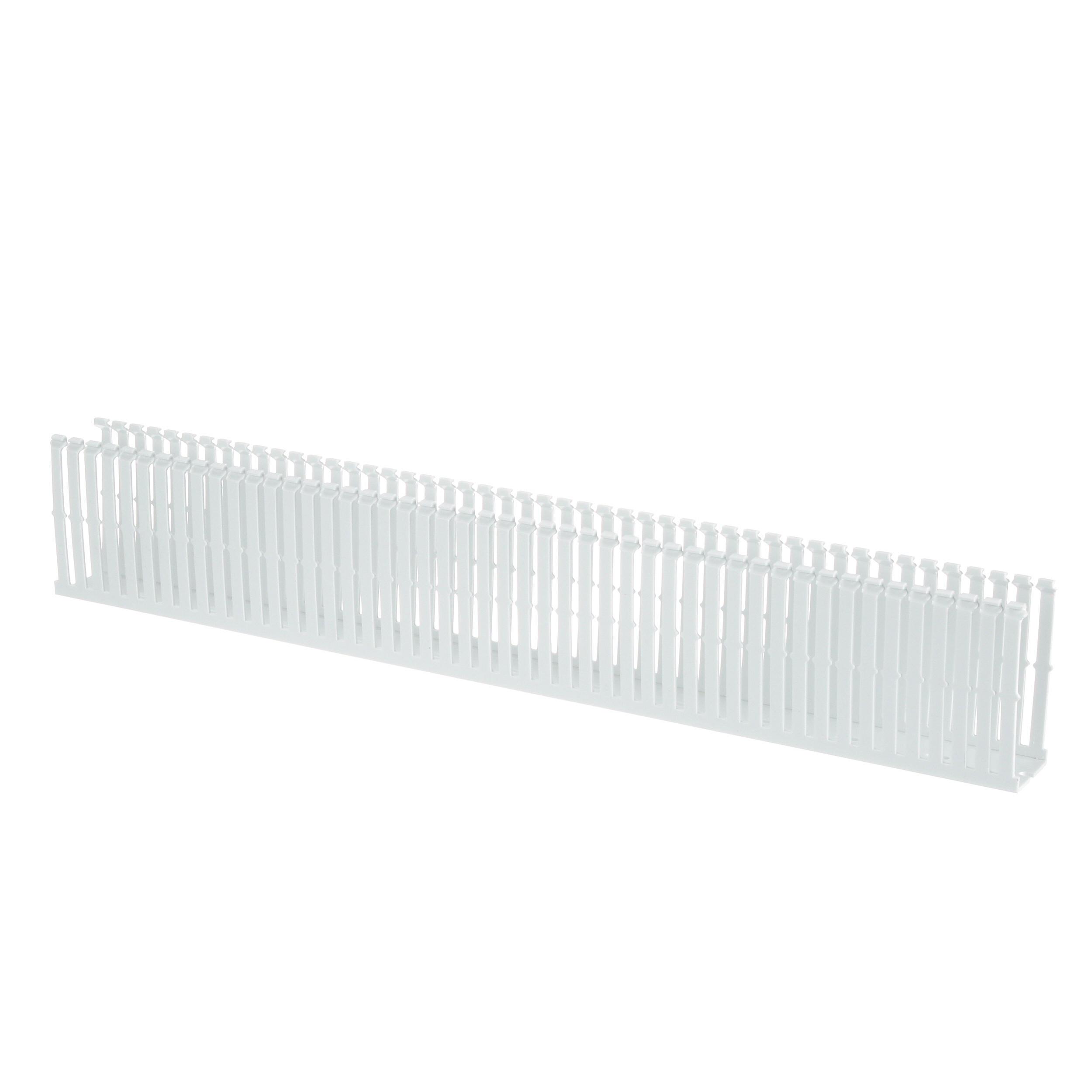 Dar Oluklu Kablo Kanalı, PVC, 1,5 İnç x 4 İnç x 6 Feet, Beyaz