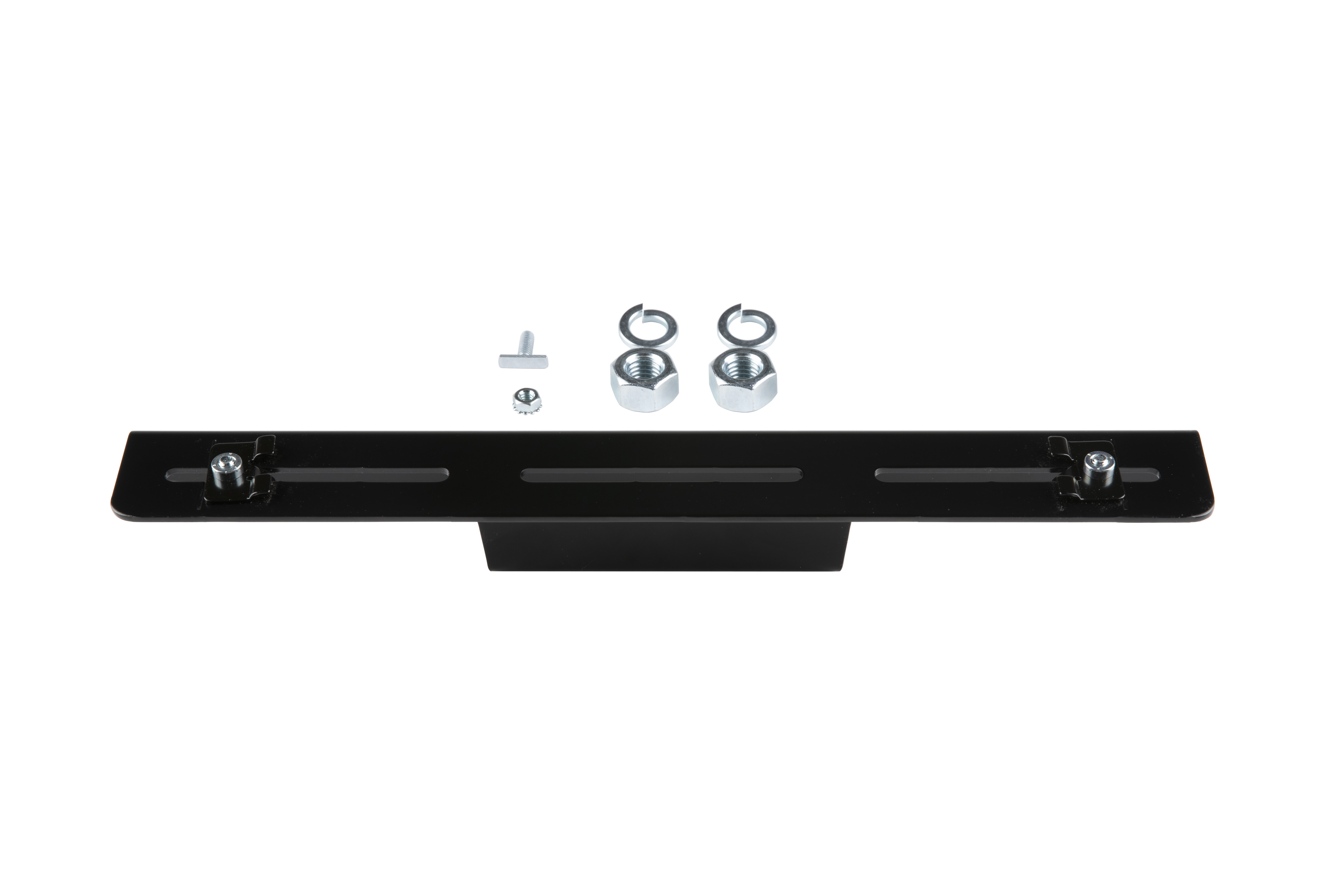 12x4 Sistem İçin Braket Destek, 1/2" Dişli Çubuk İçin, Siyah
