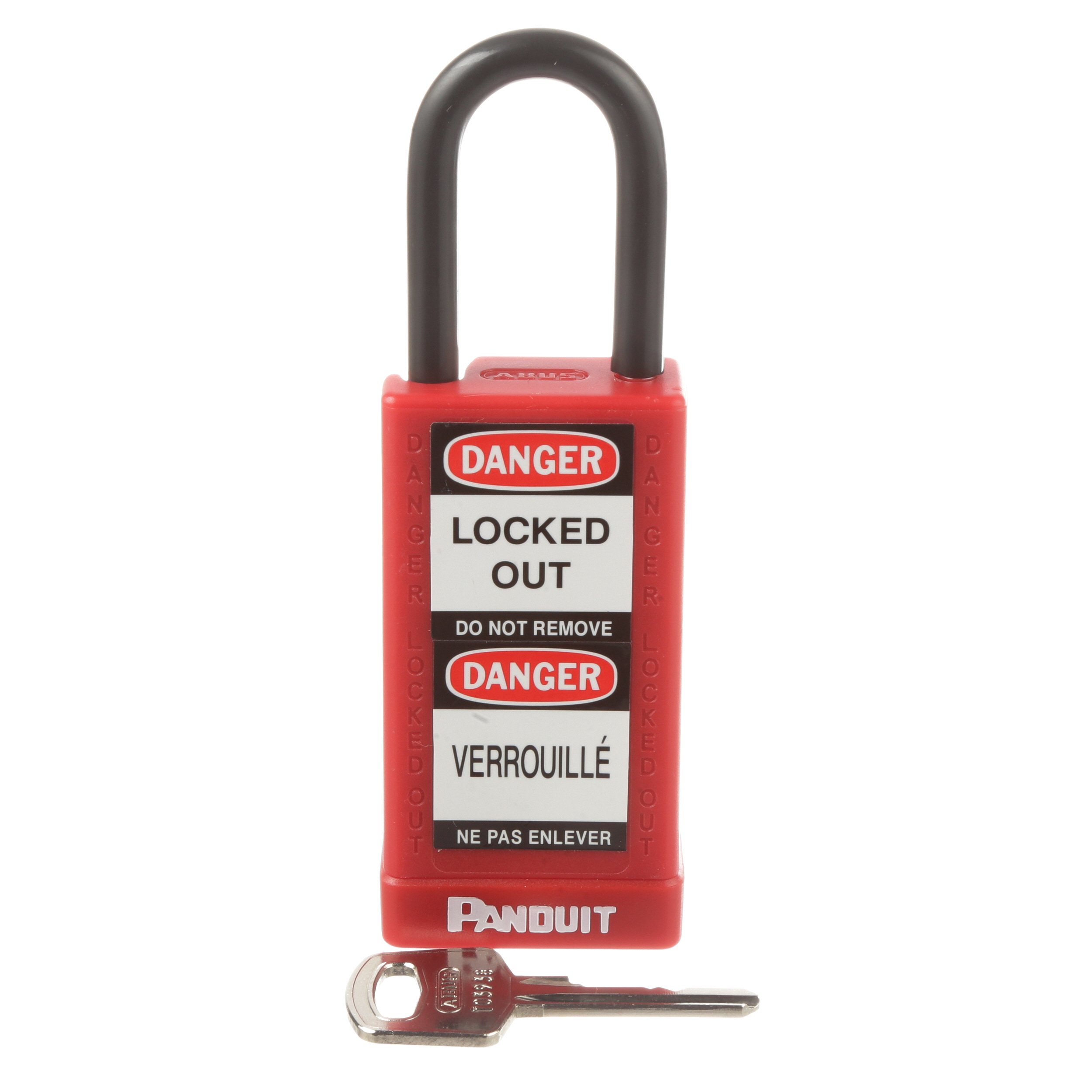 Red Plastic, 3.00 Long Body, Padlock