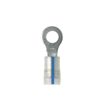 Halka Terminal, Mavi, Kynar, 1-2.5mm² Kablo, 100'lü Paket