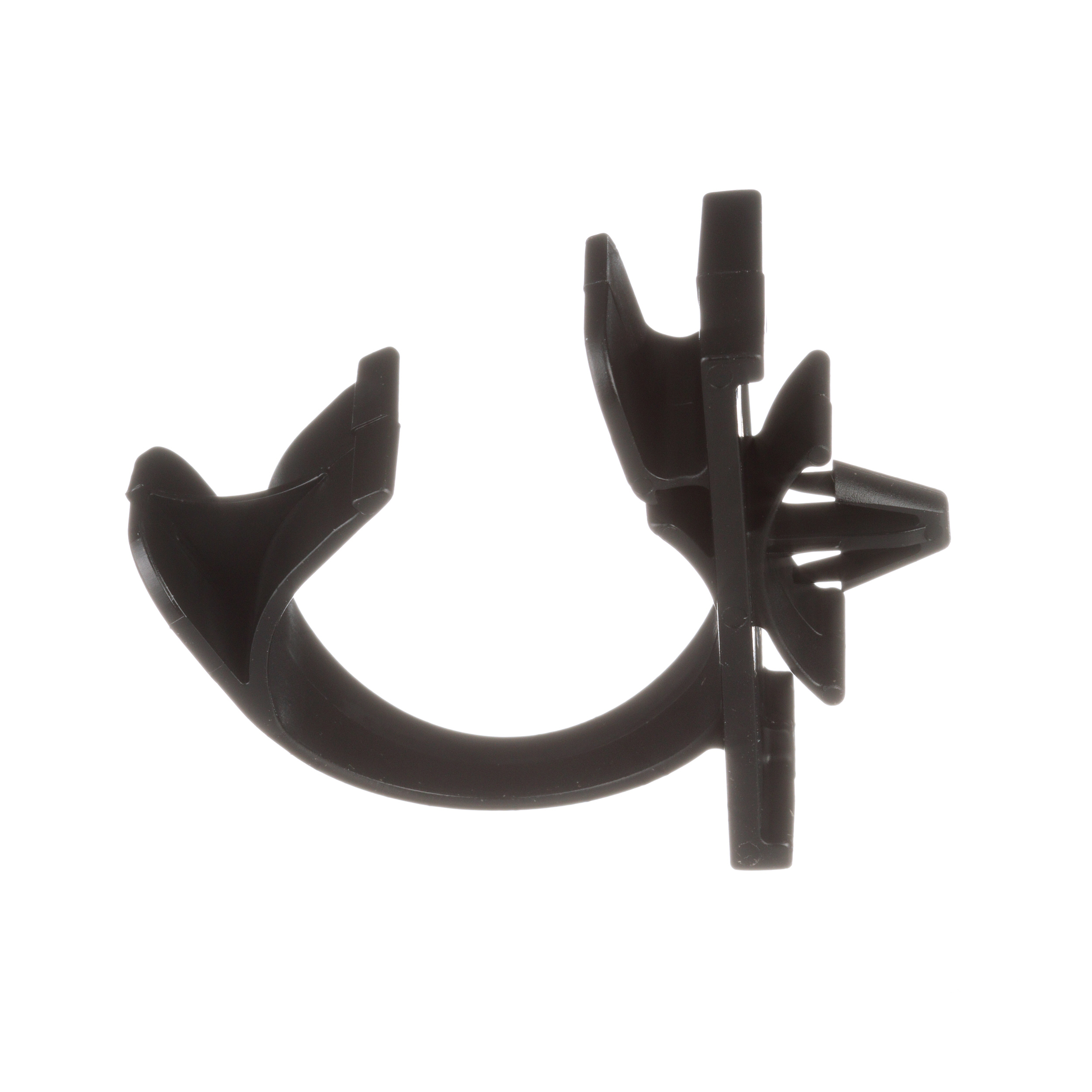 Wire Clip, Black, PA 6.6, Push Barb, 36.8x22.1mm, 50PK