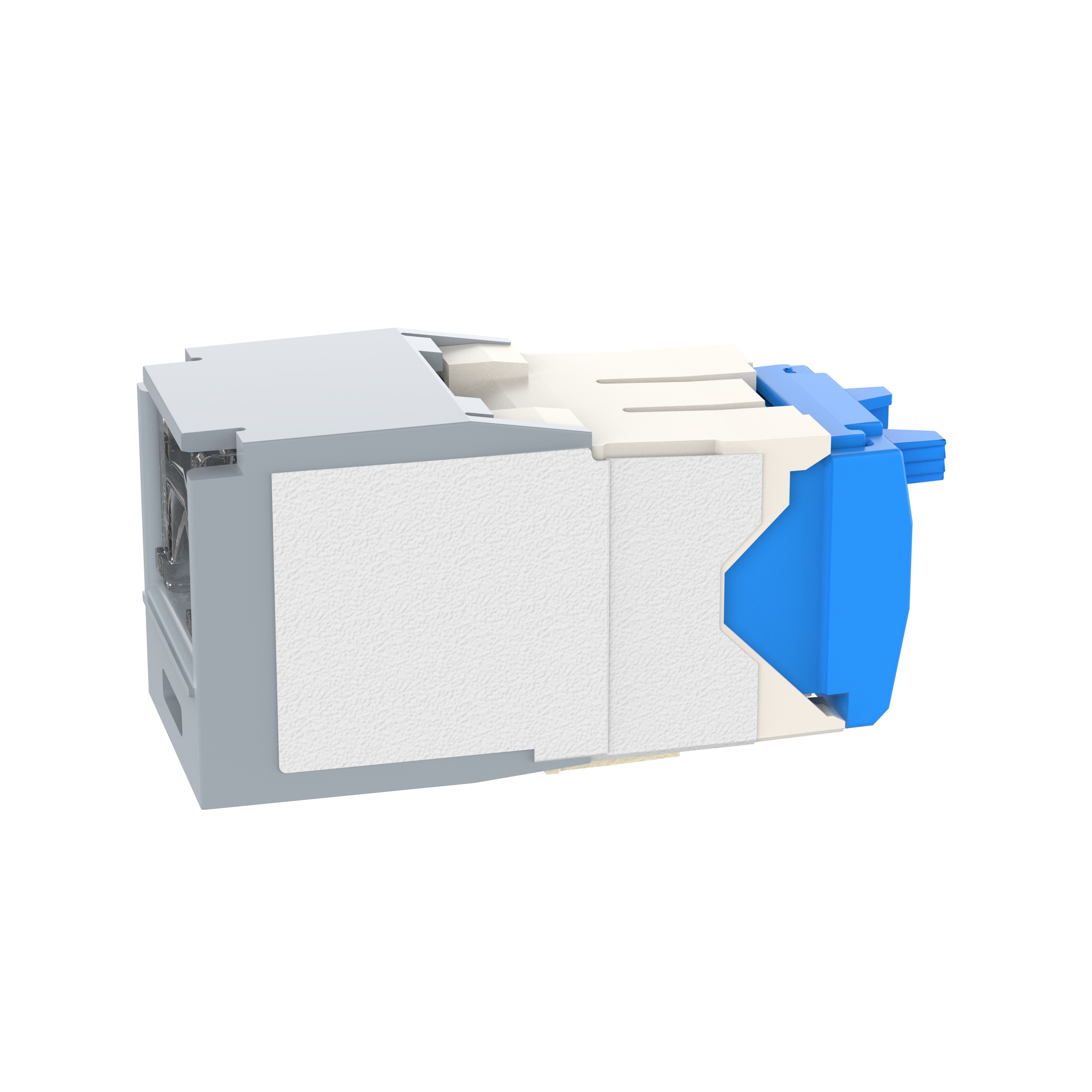 Twisted Pair RJ45 Cat 6A Kapatmalı TG Jak Modülü, Uluslararası Gri