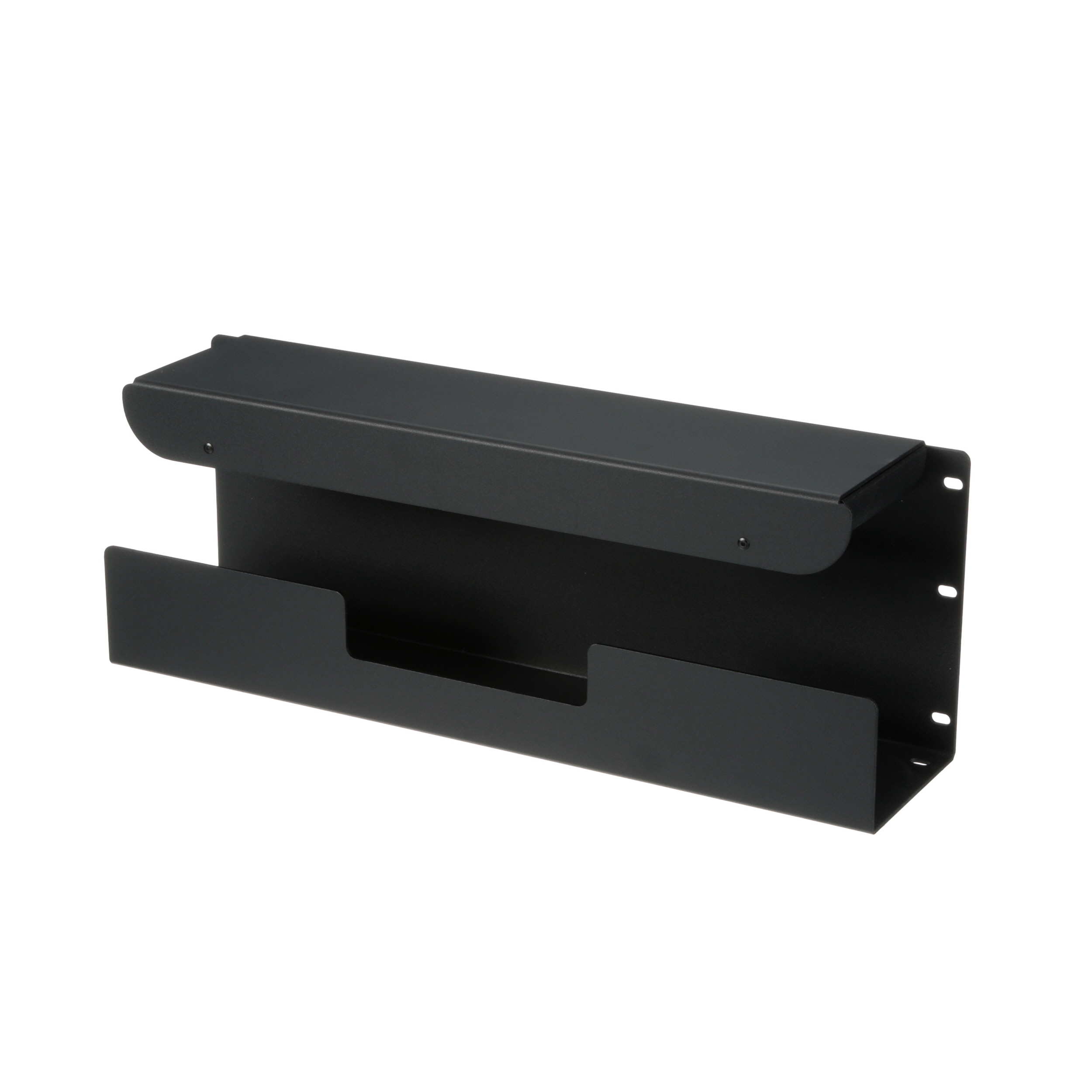 Lower Cable Routing Trough, 4 RU, Black, 4.5 in. Depth