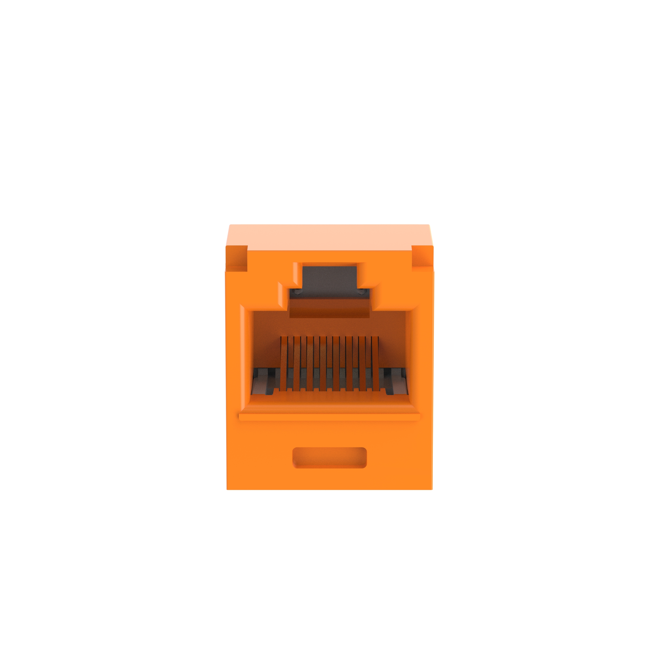 Mini-Com® UTP RJ45 Cat 6A TG Jack Modülü, Turuncu
