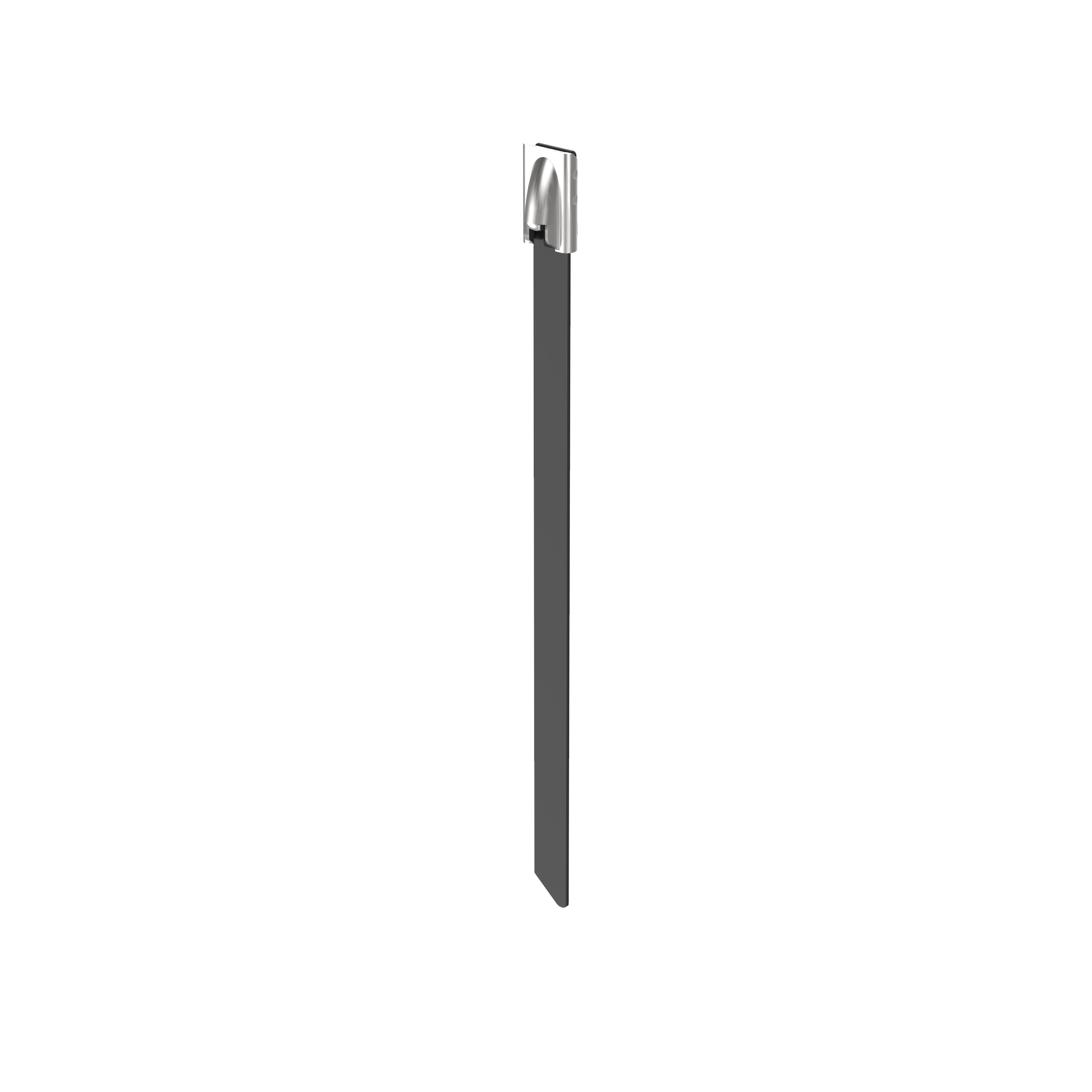 Kablo Bağı, PET Kaplı Paslanmaz Çelik 316, Siyah, 203.2x4.6mm, Paket 100