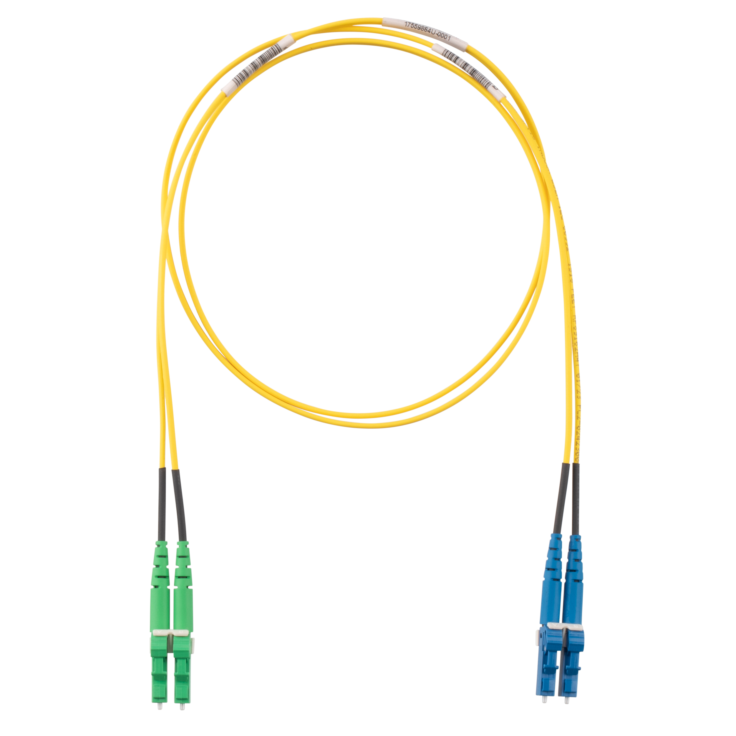 OS2, 2 Fiber 1.6mm Yama Kablosu, Yükseltilmiş Yer, LC/APC - LC Çiftleşmiş, Standart Polarite, Standart Ekleme Kaybı - 7 Metre