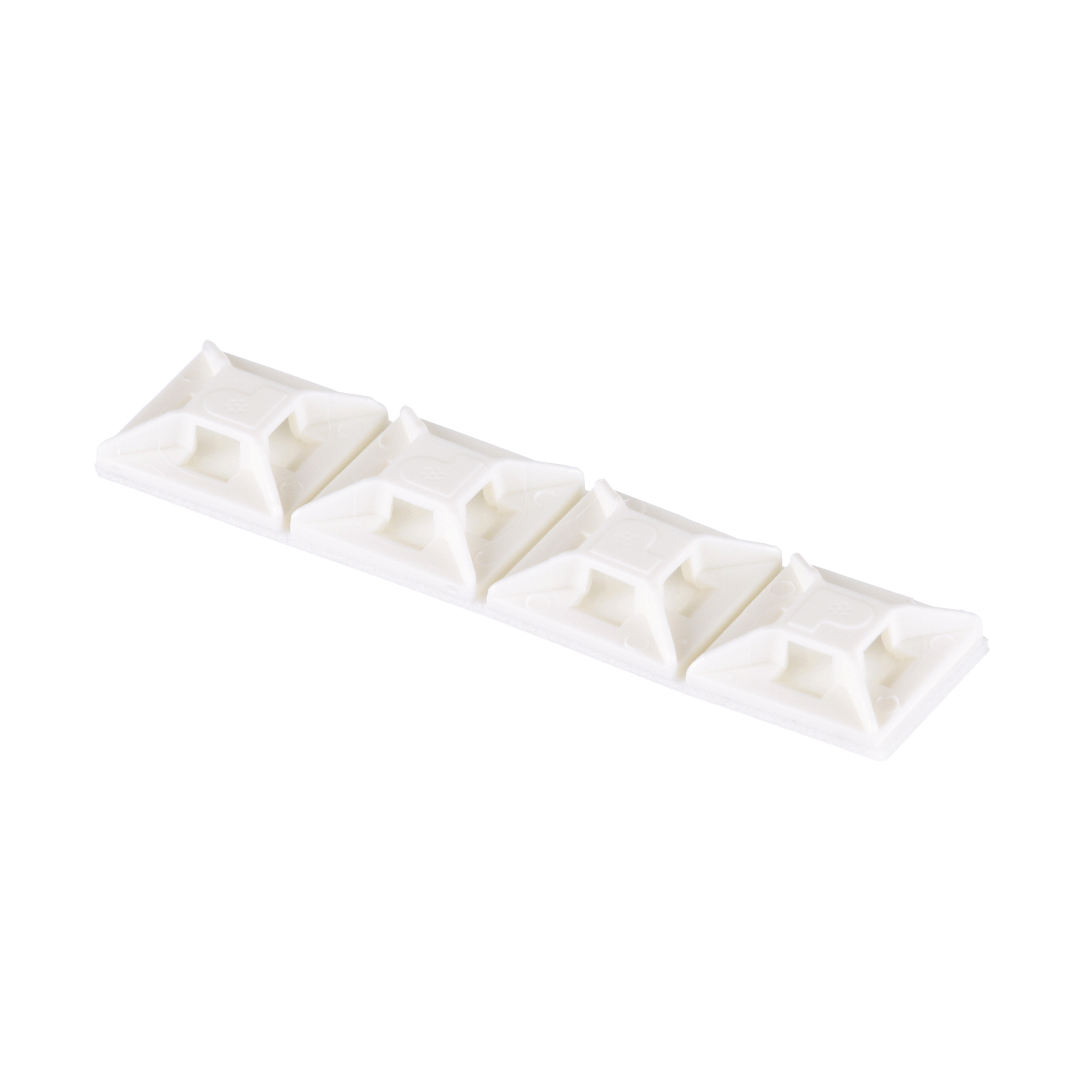 Kablo Bağı Montajı, Siyah, UV PA6.6, Akrilik Yapışkanlı, 12.7x12.7mm, 1000'lik Paket