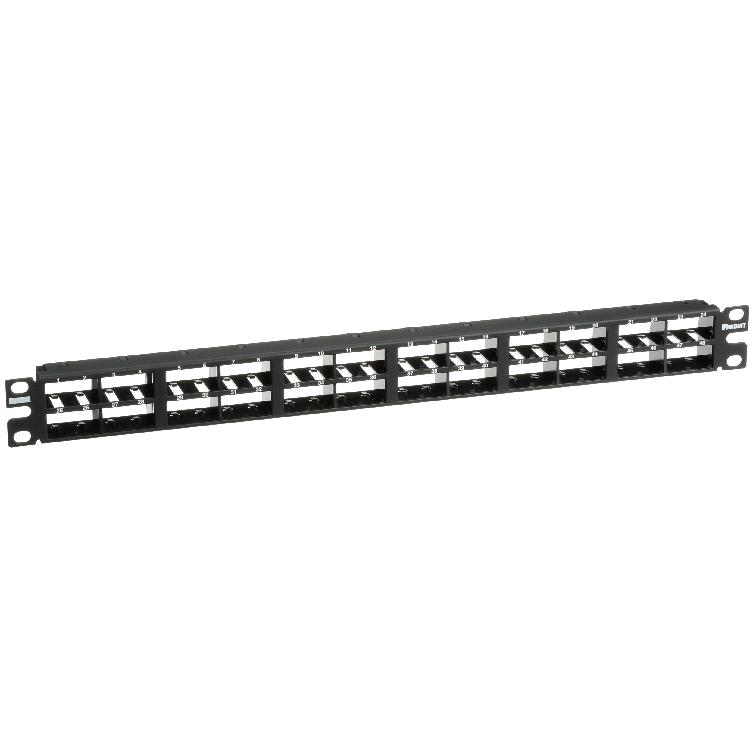 Mini-Com® Yama Paneli, 48 Port, 1 RU, BL