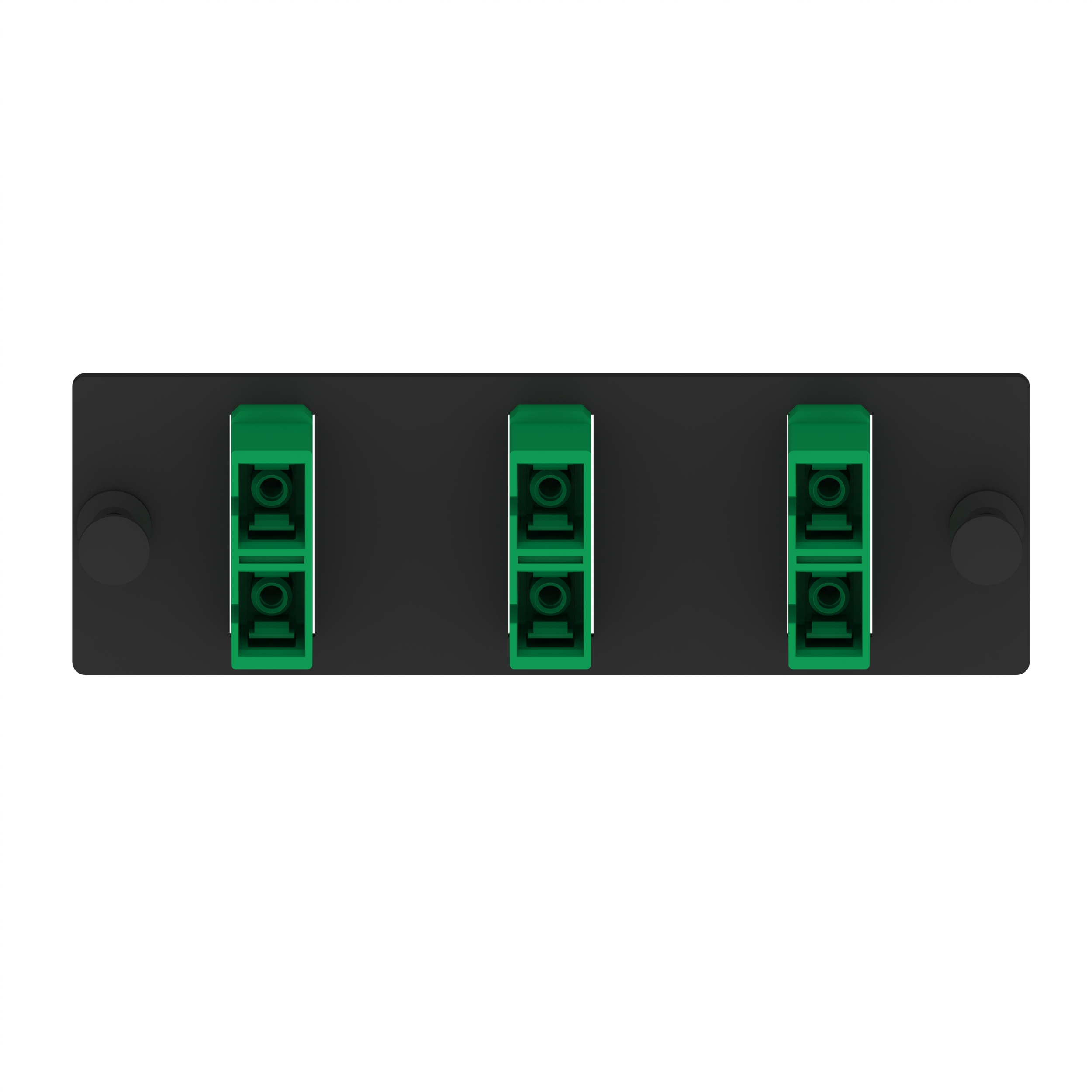 Opticom® Fiber Adaptör Paneli, OS2, 3 SC Çift Yönlü, APC Yeşil