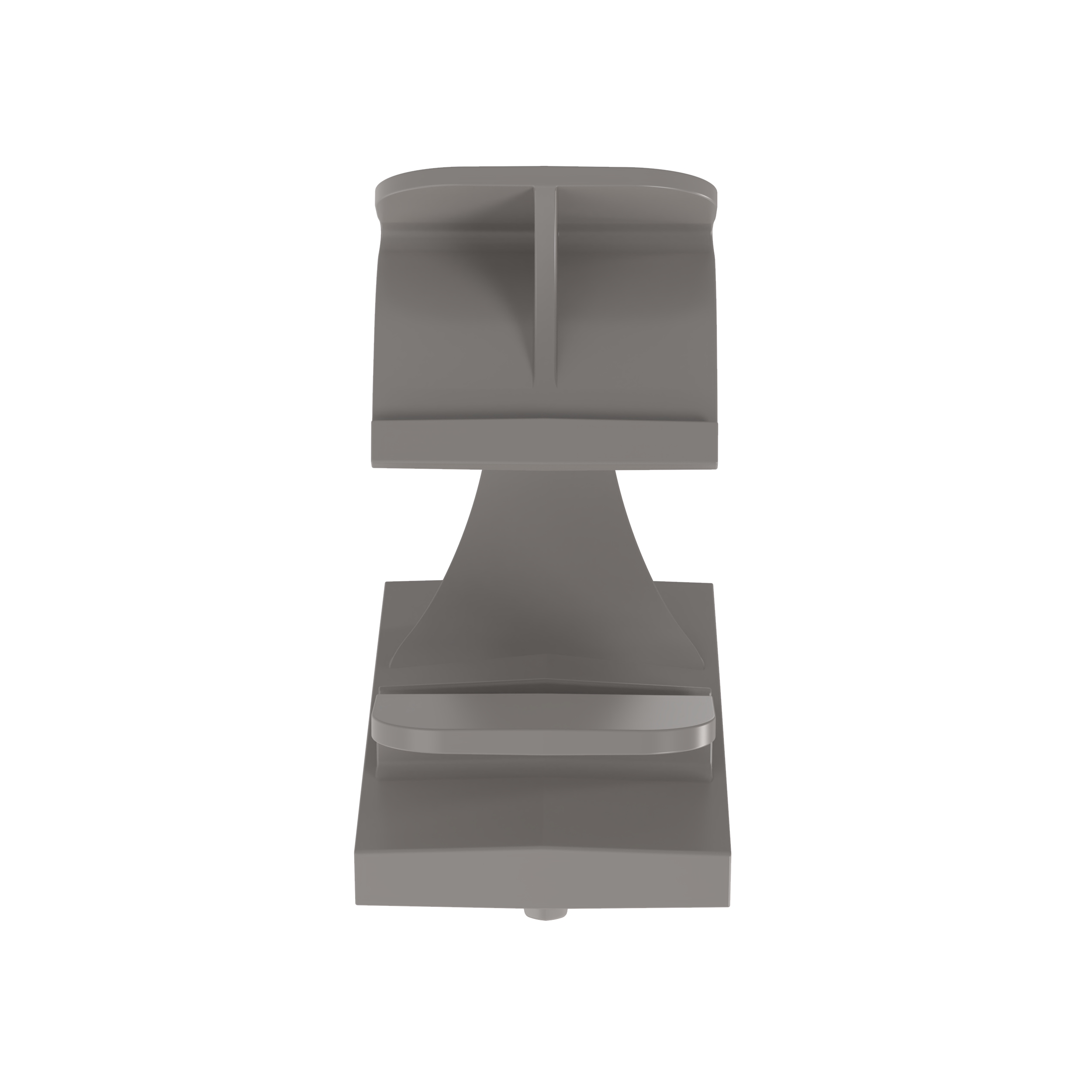 Kablo Klipsi, Gri, PA 6.6, İtme Çengelli, 36.8x22.1mm, 50'li Paket