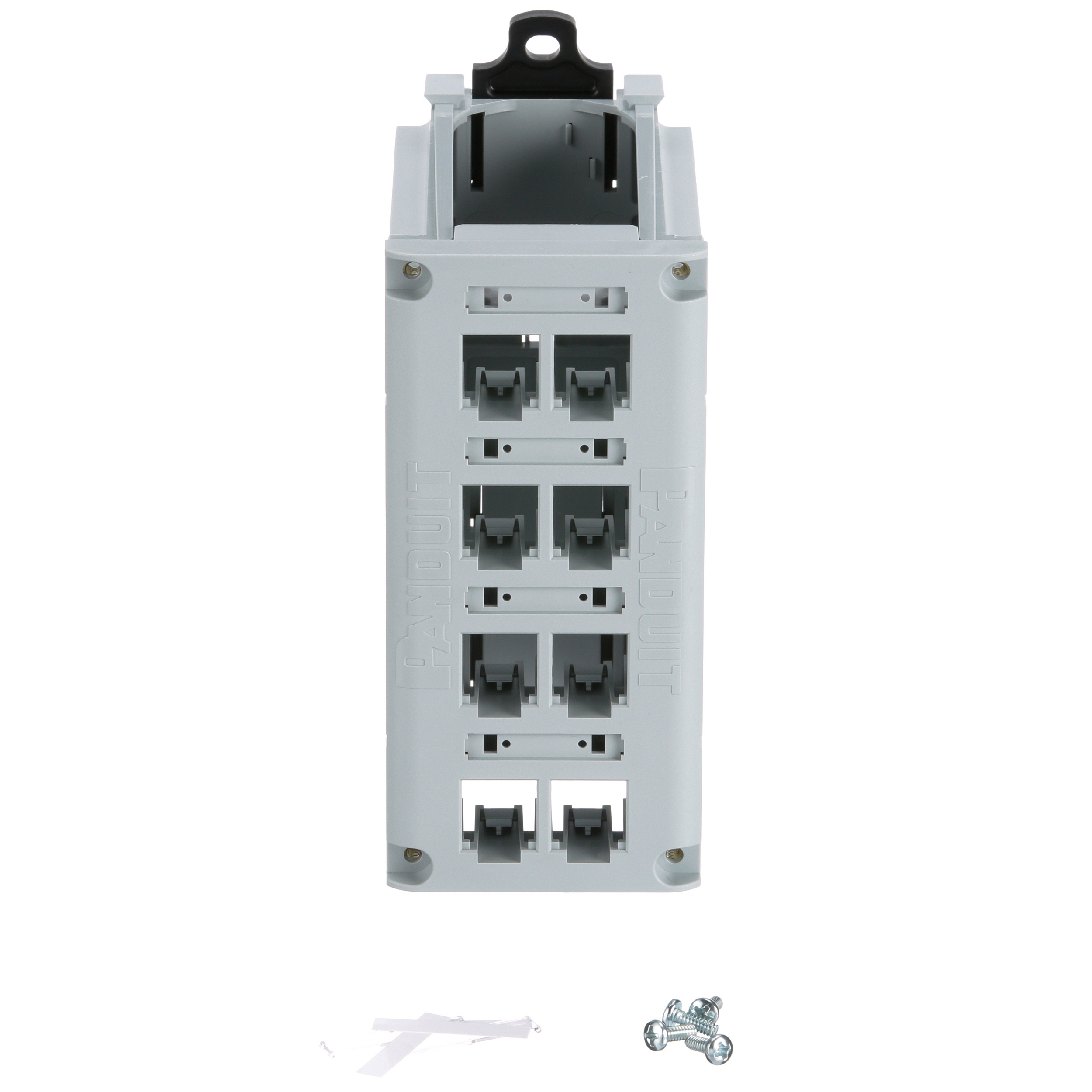 Mini-Com® 8-port DIN Rail Copper Patch Panel
