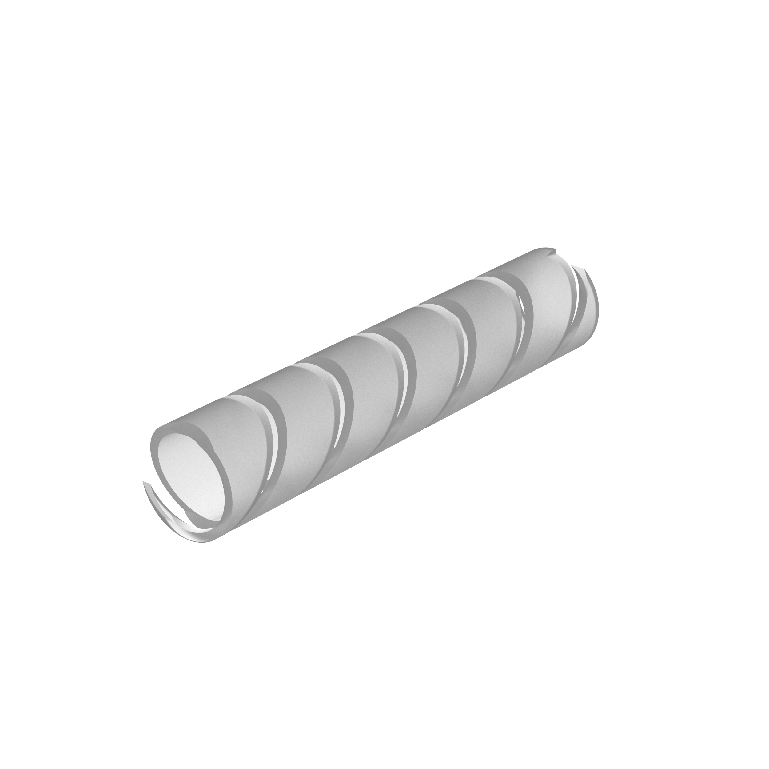 Spiral Sarım, Doğal, PE, 7.9mm Minimum Çap, 76.2m Rulo, Paket 1