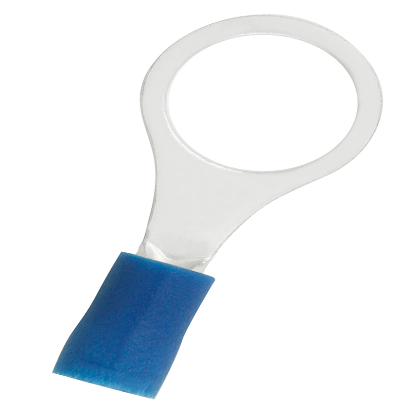 StrongHold™ Halkalı Terminal, vinil yalıtımlı, 16 - 14 AWG, 3/8 Stud Boyutu