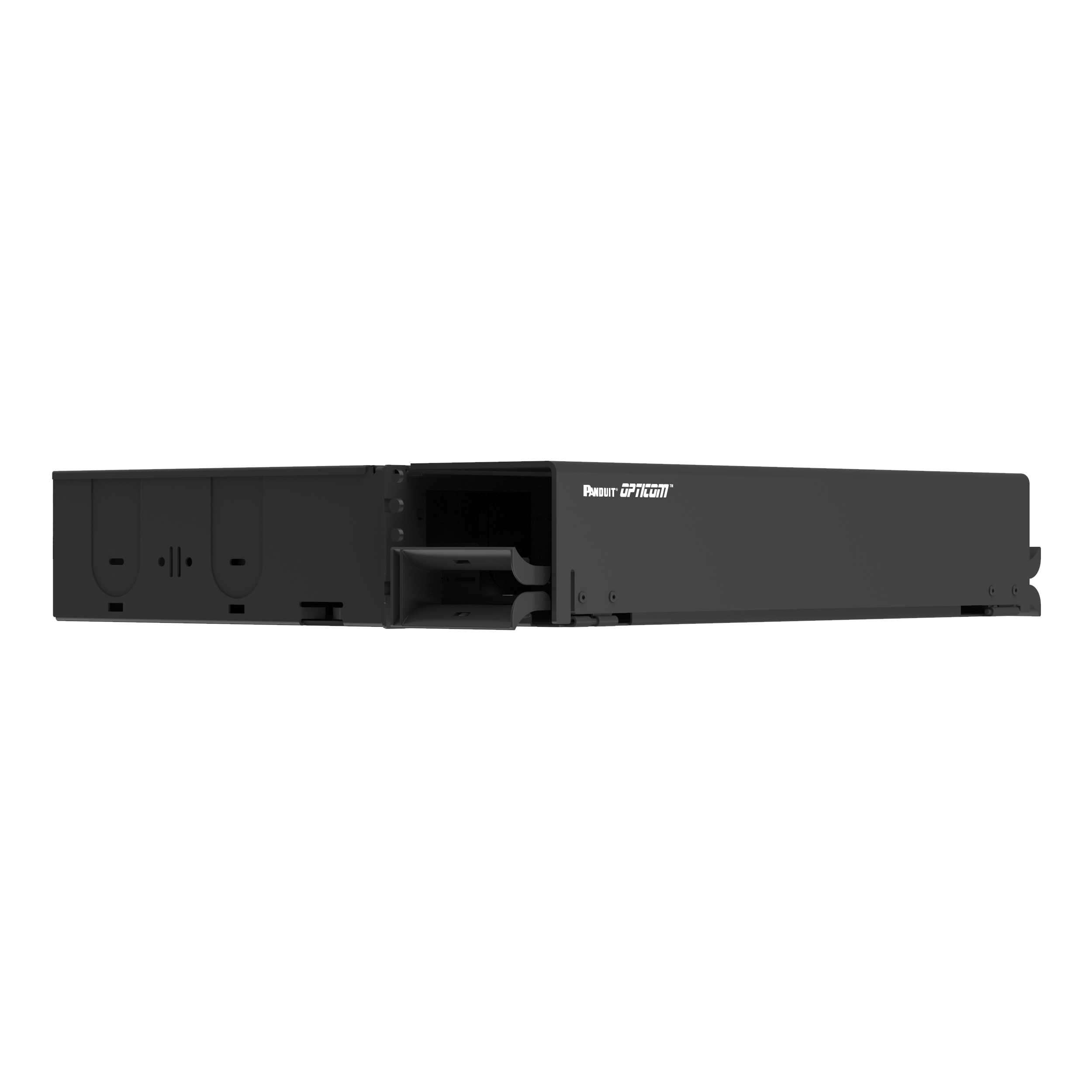 Opticom® Fiber Çekmecesini, Siyah, 2 RU