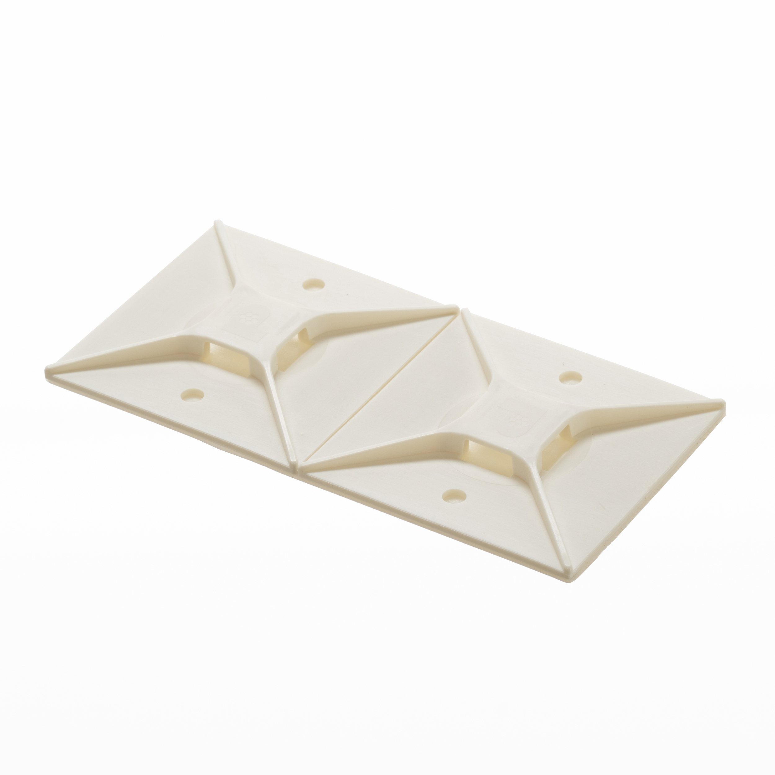 Kablo Bağı Montajı, Beyaz, PA 6.6, Kauçuk Yapışkanlı, 50.8x50.8mm, 200'lü Paket