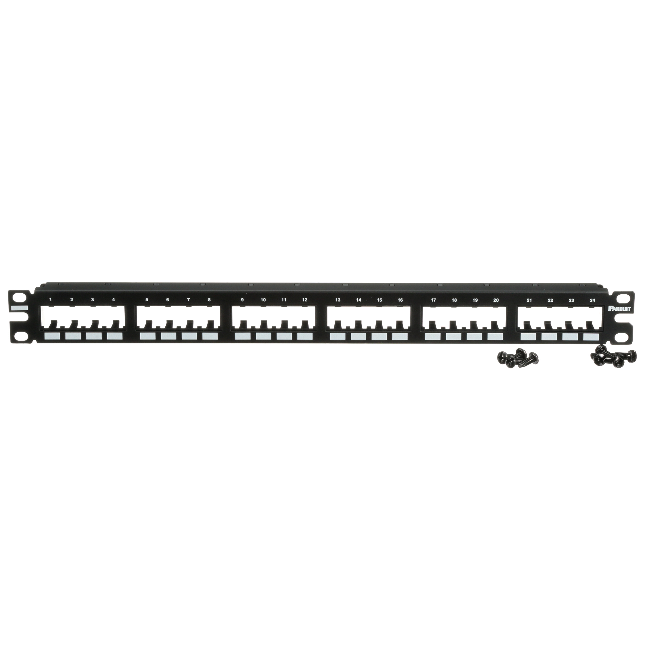 Mini-Com® Çıkış Paneli, 24 Port, 1 RU, BL