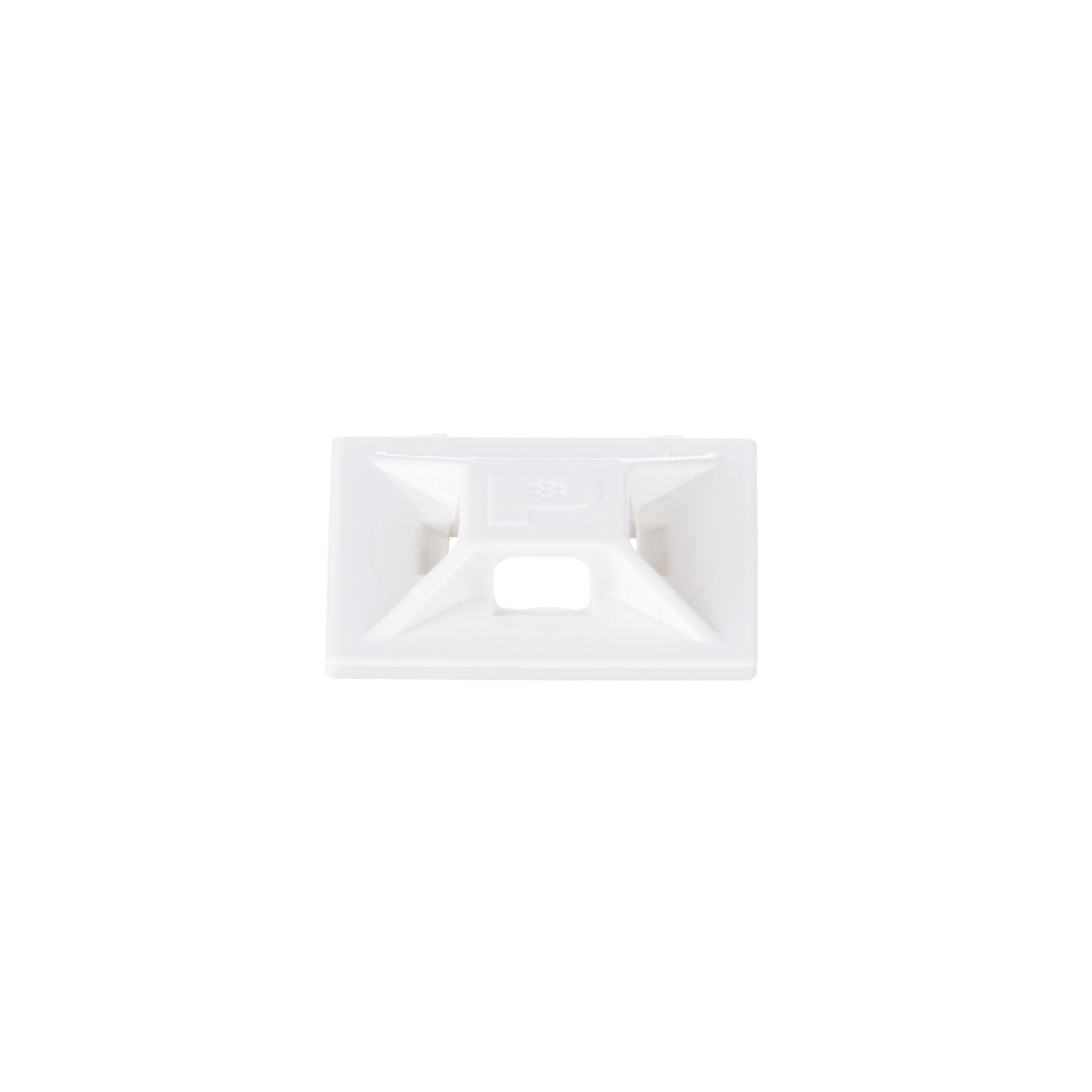 Kablo Bağı Montajı, Beyaz, ABS, Kendiliğinden Yapışkanlı, 19.1x19.1mm, 500'lü Paket