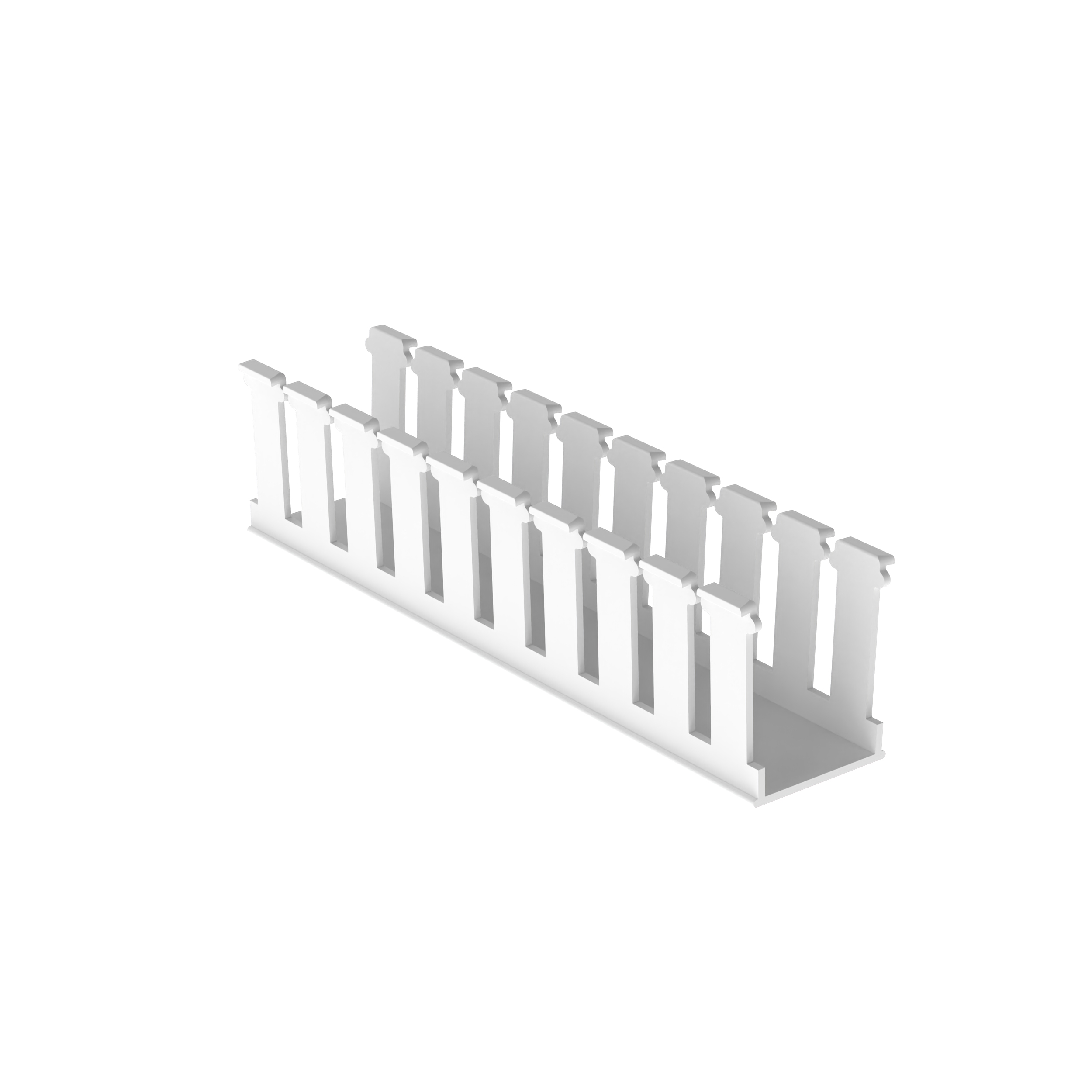 Geniş Yuvalı Kablo Kanalı, Beyaz, Halojen İçermeyen PPO, 41.7x103.1mm, 6'lı Paket