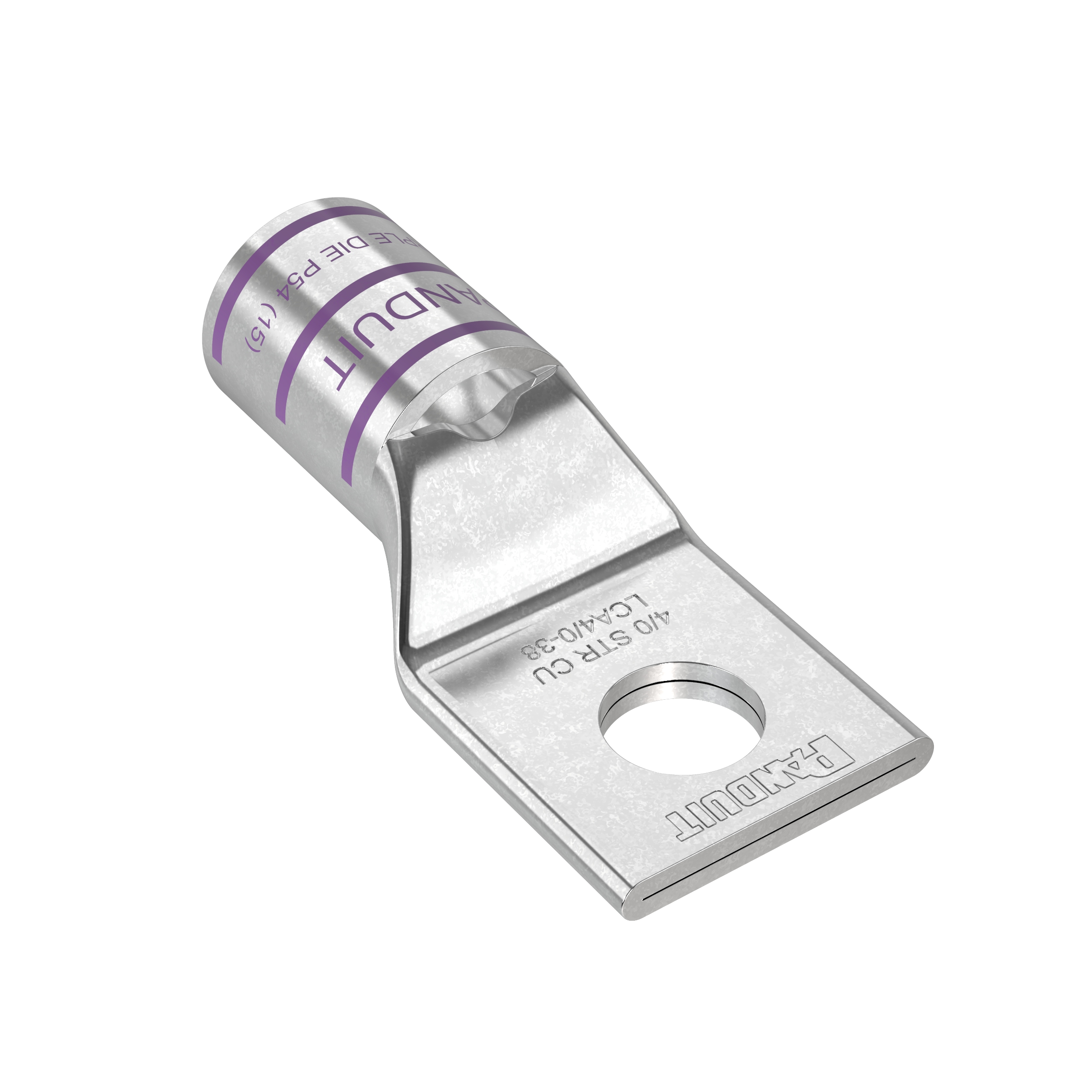 Bağlantı Muhafazası, 4/0, Kalay Kaplı Bakır, Düz, Tek 9.5mm Somun, PK10