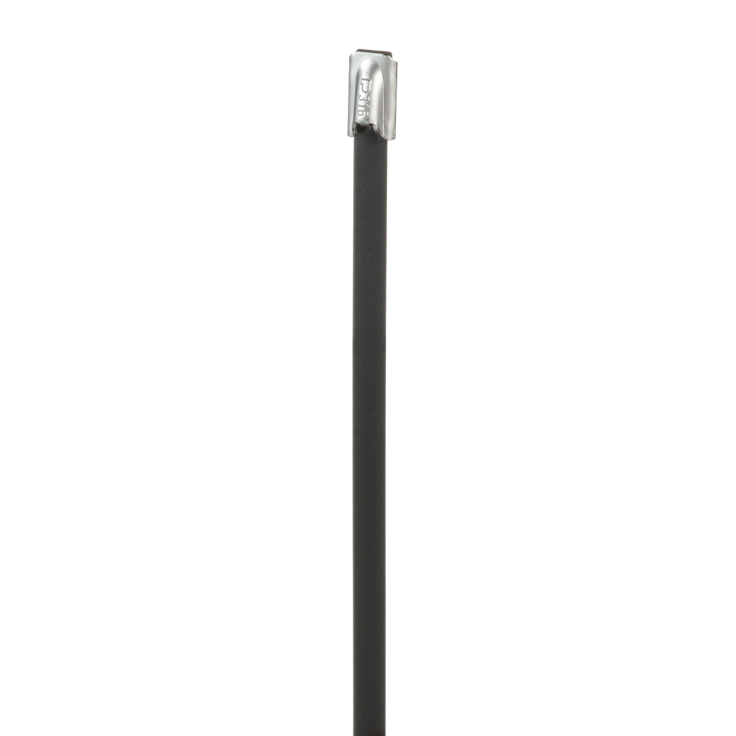 Kablo Bağı, PET Kaplı Paslanmaz Çelik 316, Siyah, 51x4.6mm, Paket 100