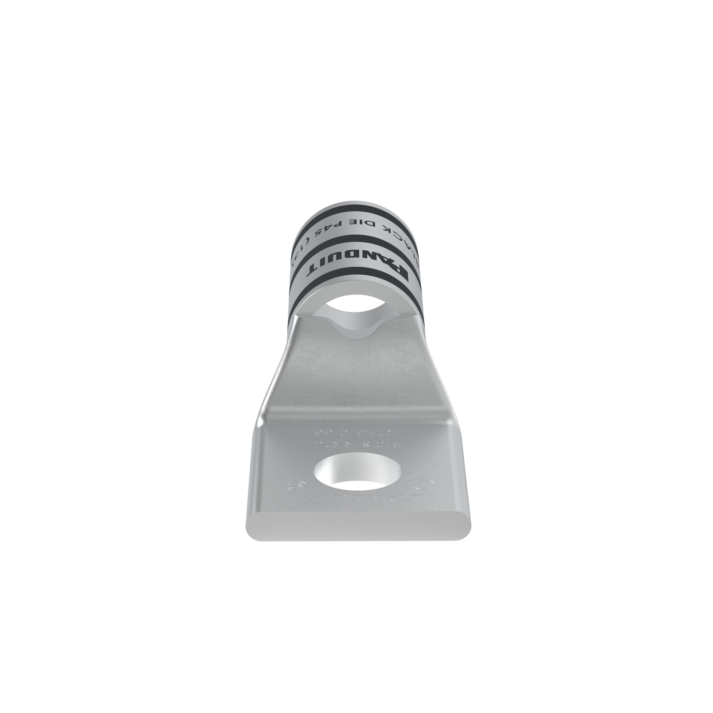 Bağlantı Muhafazası, 2/0, Kalay Kaplı Bakır, Düz, Tek 7.9mm Somun, 10'lu Paket