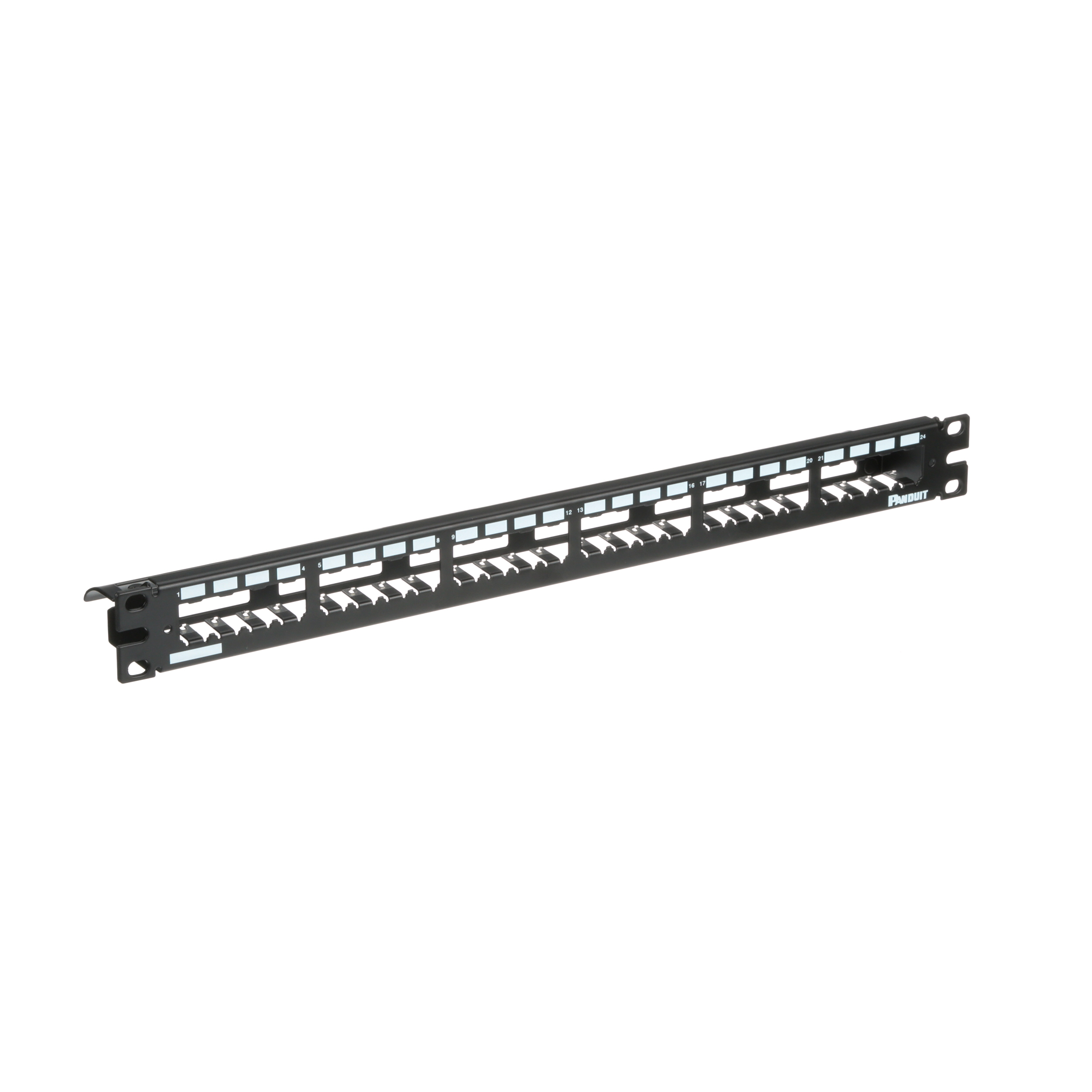 Mini-Com® Tam Metal Patch Panel, 24 port, 1 RU, BL
