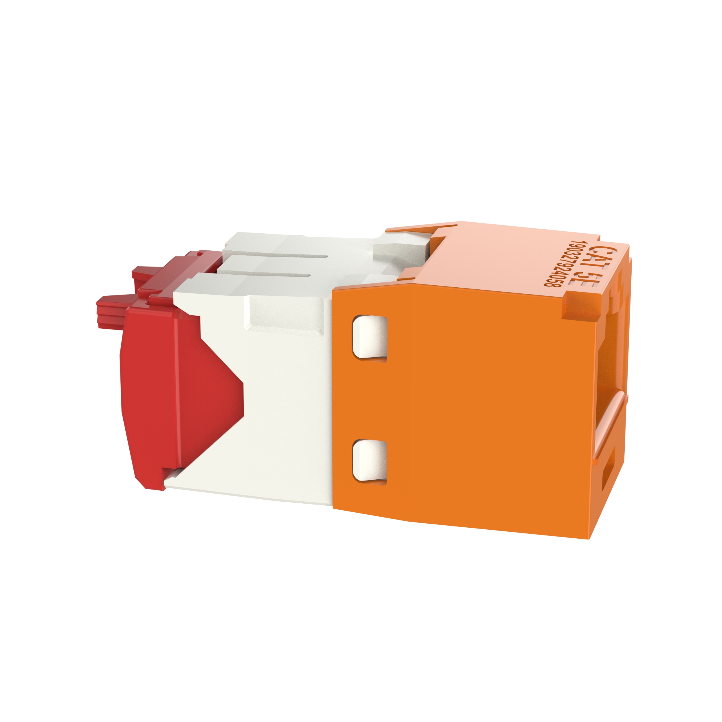 UTP RJ45 Cat 5e TG Jack Module, Orange