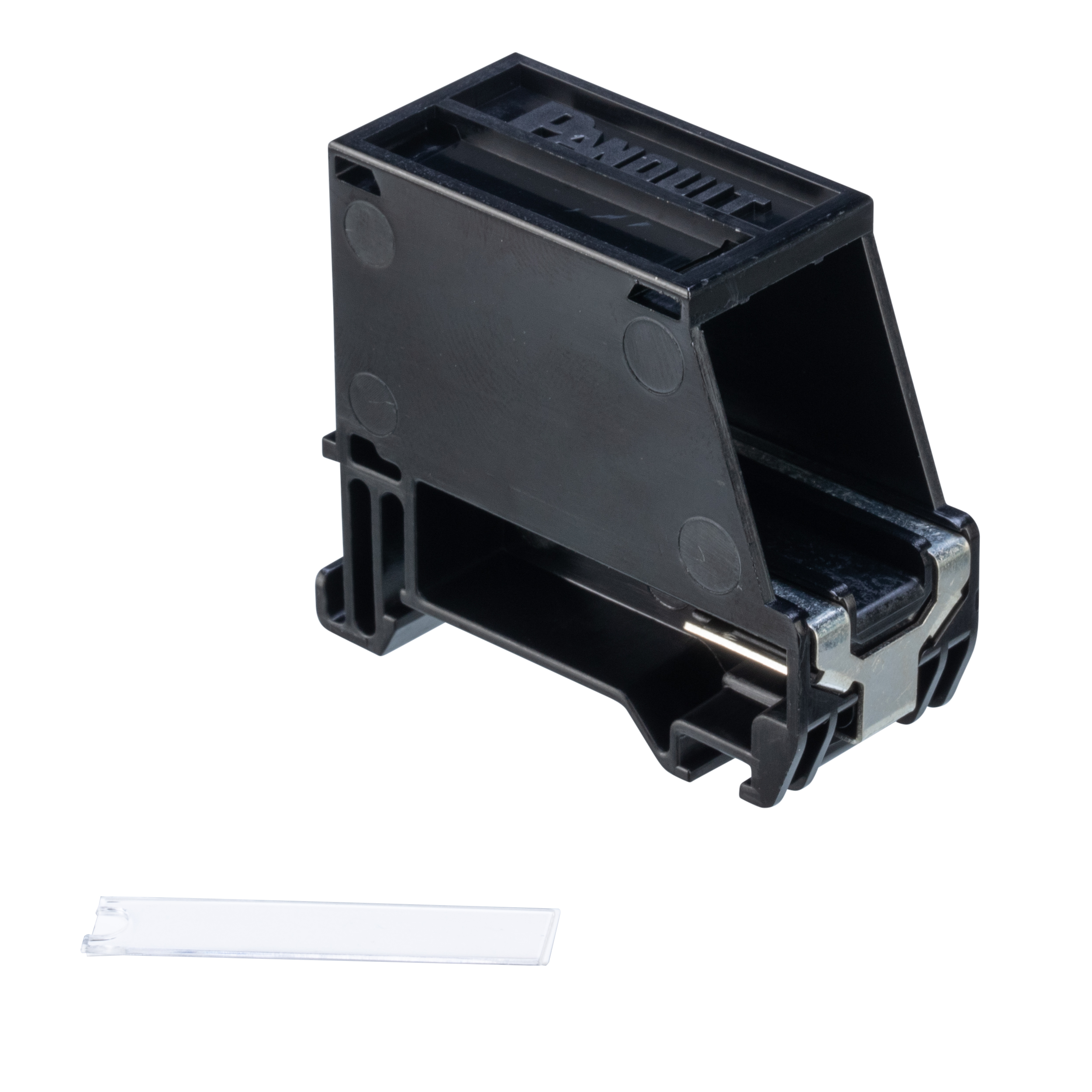 Mini-Com® DIN Korumalı Ray Montaj Adaptörü, tek port, BL