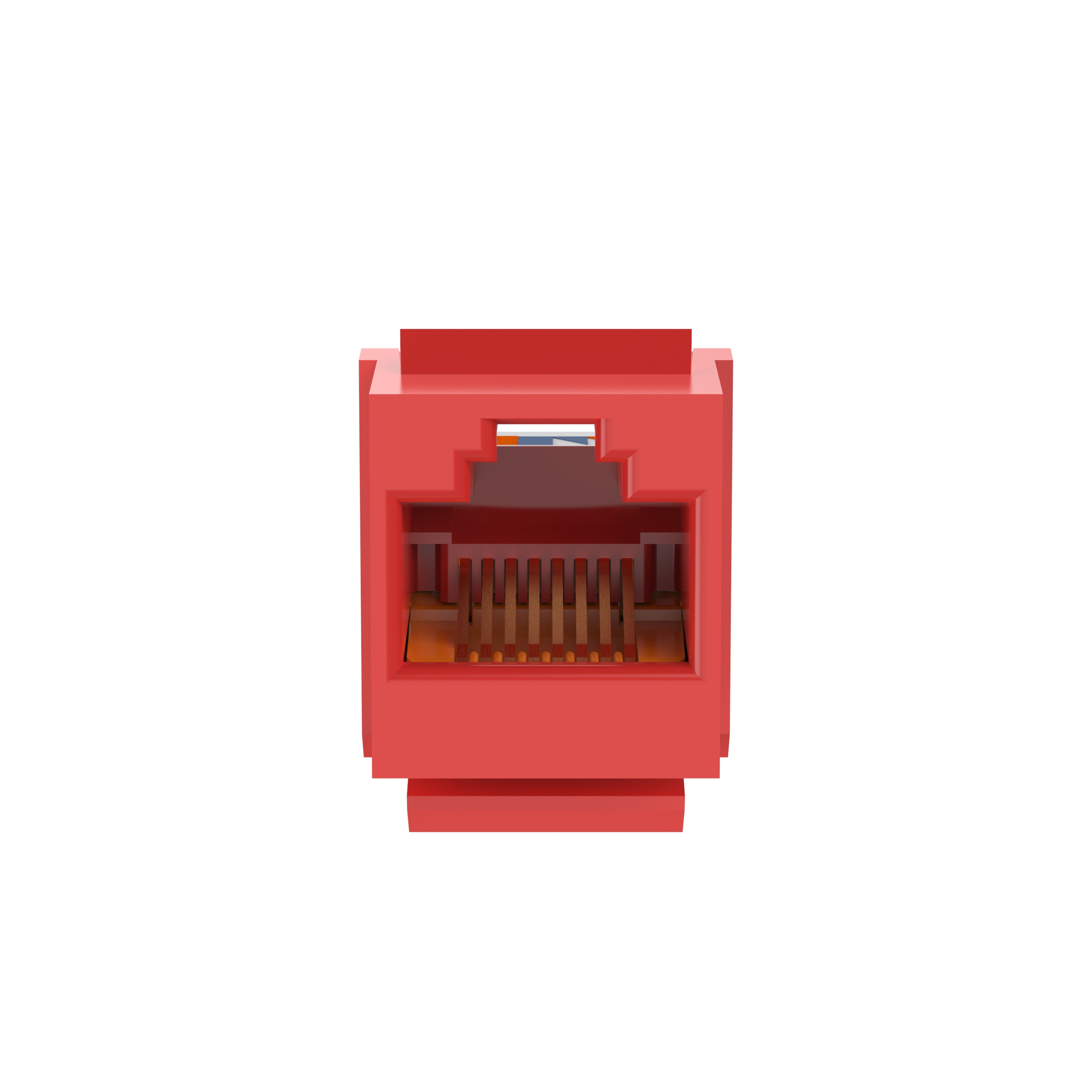 Keystone Cat 5e Leadframe Jack, Red