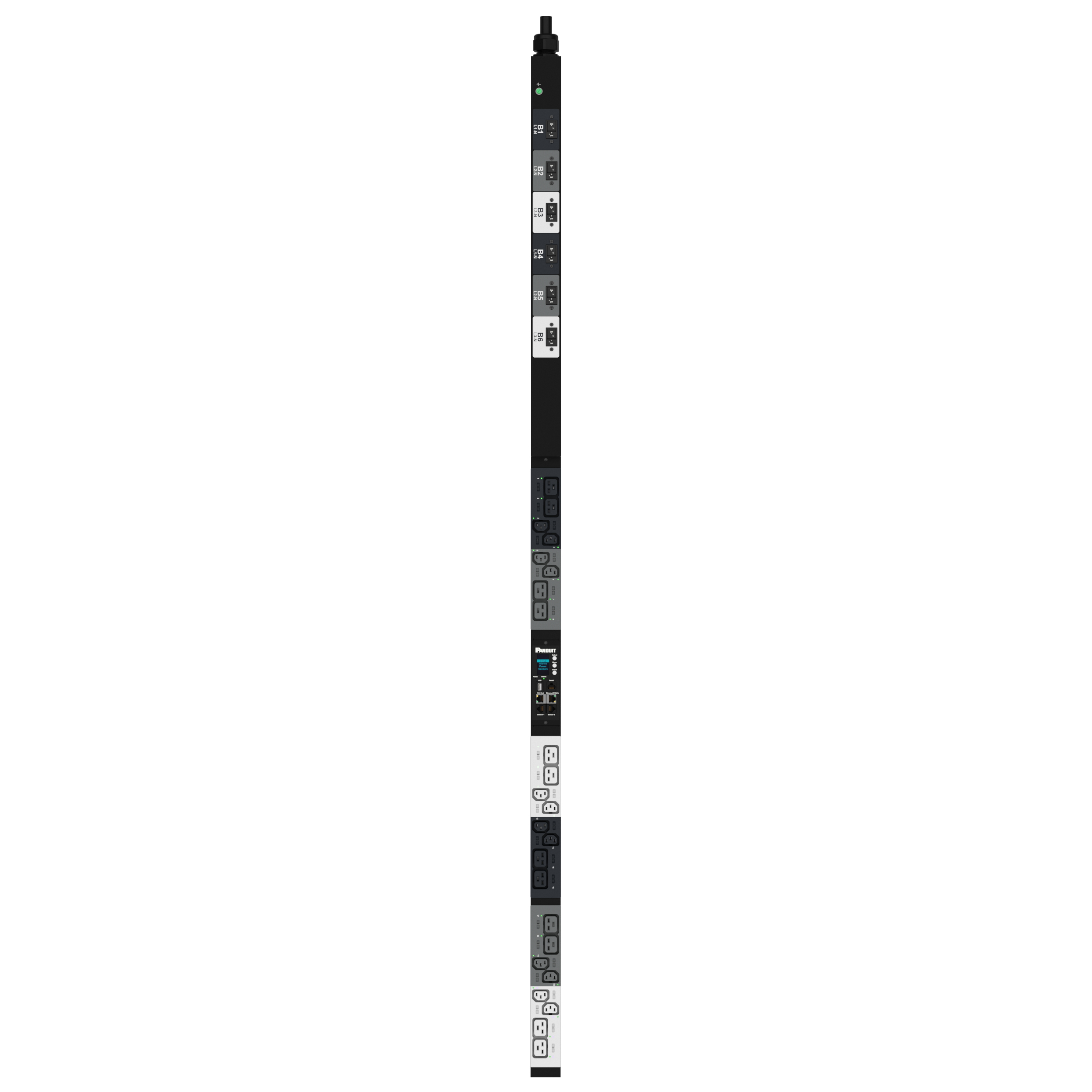 G6 MSPO PDU, 32AMP, (12)C13, (12)C19, IEC 60309 3P+N+E 6h