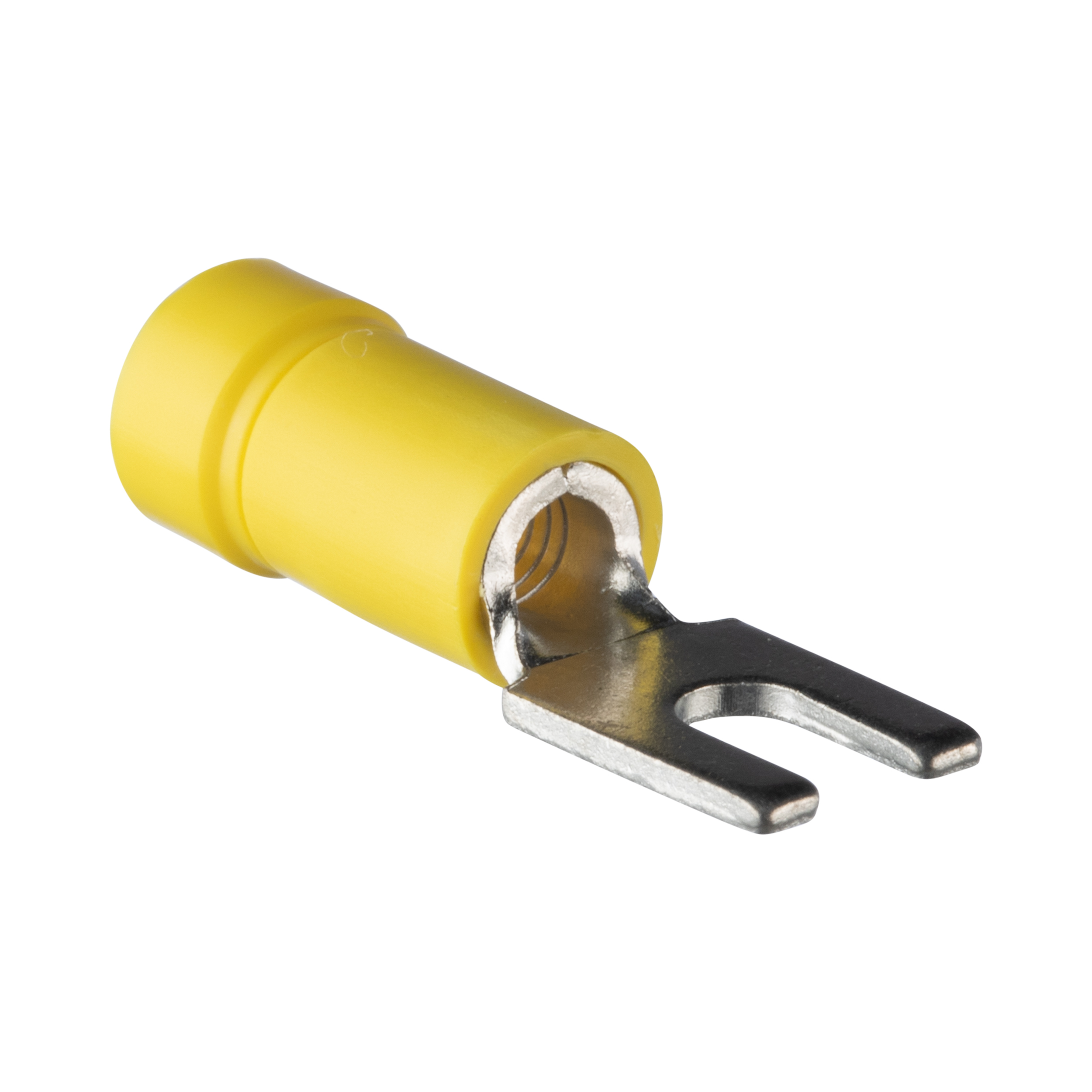 Gevşek Parça Çatalları, Sarı, Vinil, 3.2mm Çaplı Ayak, 6mm², 25'li Paket