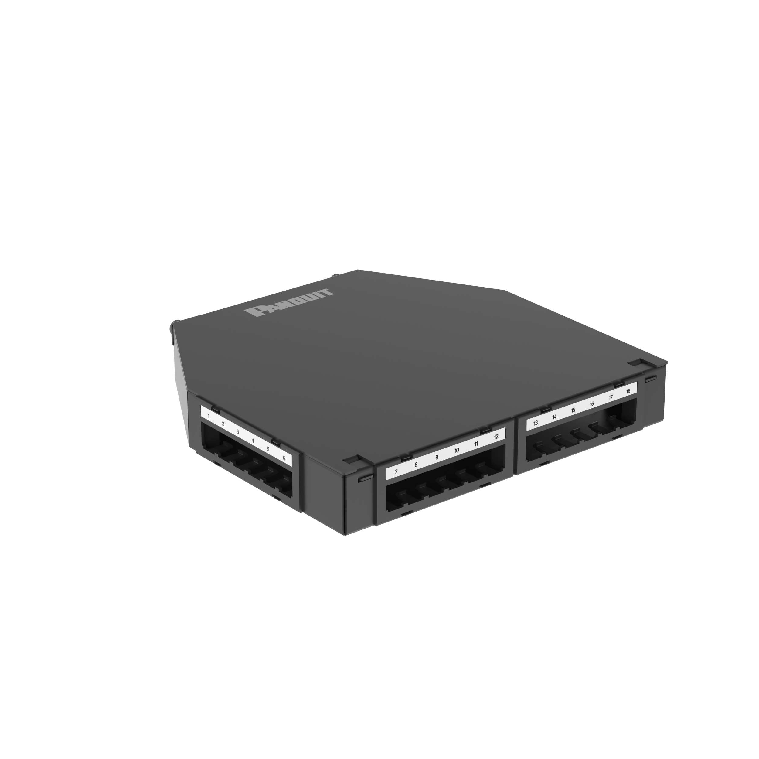 24 Port Consolidation Point Box, Black