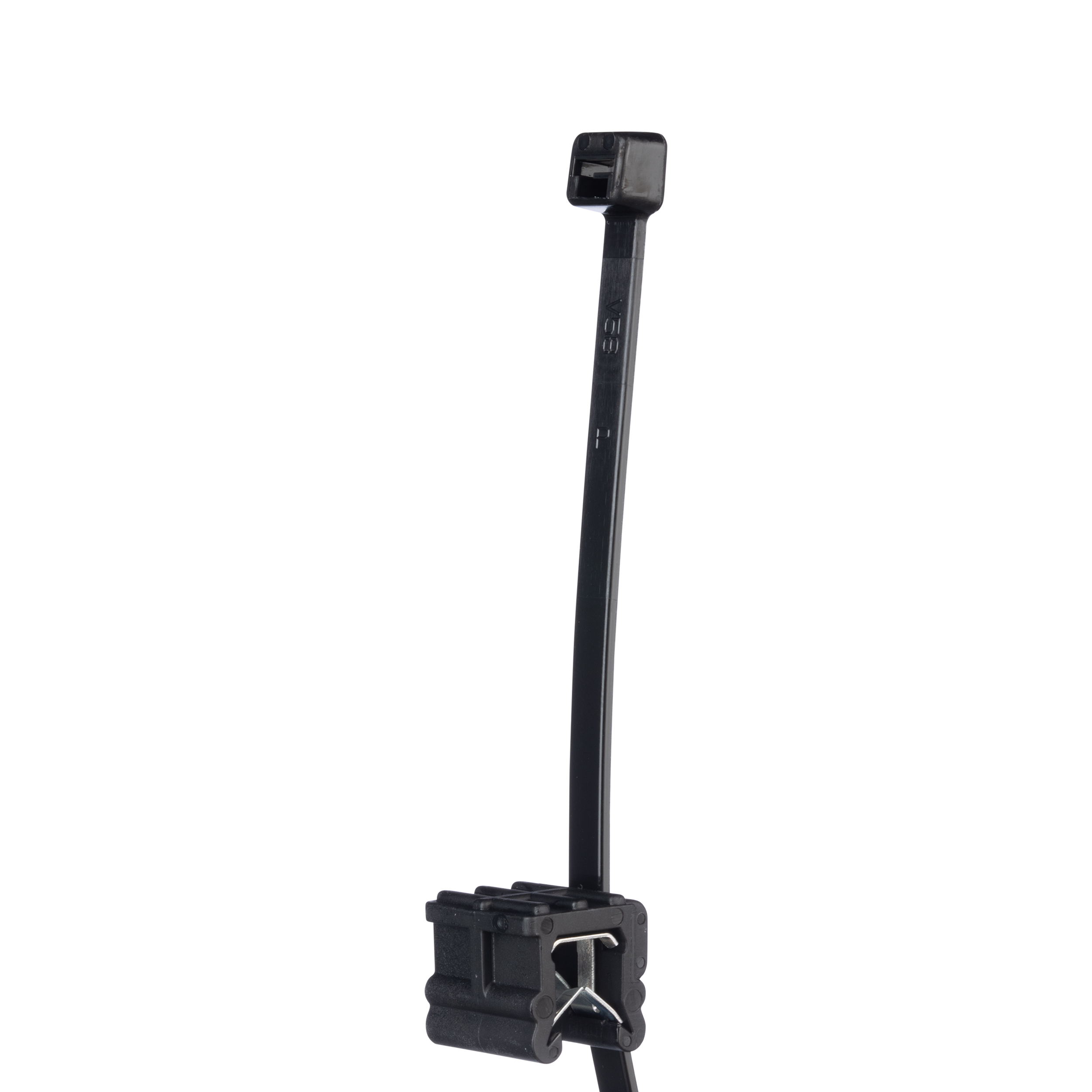 Kenar Klipsi/Kablo Bağı (yan), Siyah, Yüksek Isı/UV PA6.6, 3-6mm, 0°, 500'lü Paket