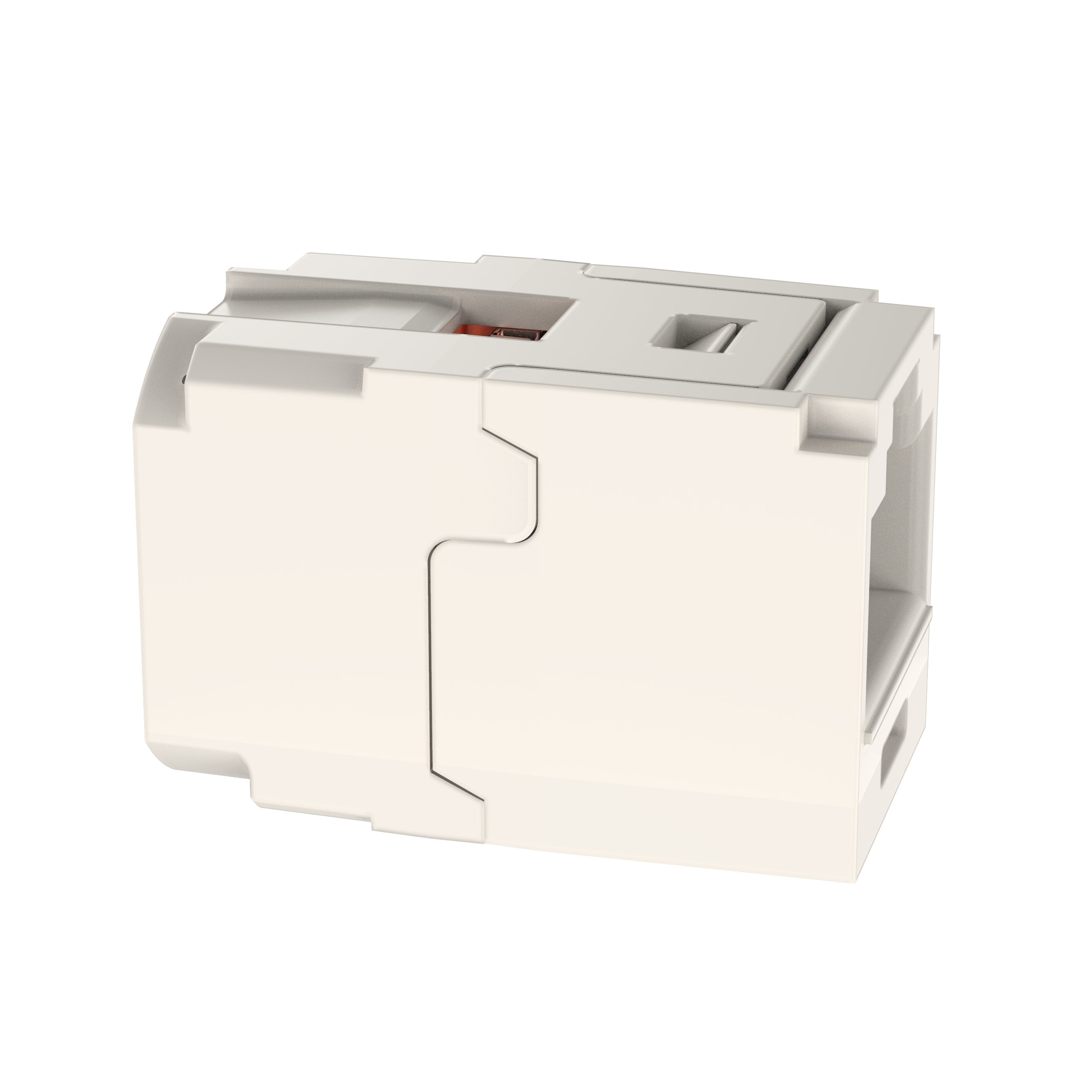 Mini-Com® Cat 5e UTP RJ45 Coupler Module, IW