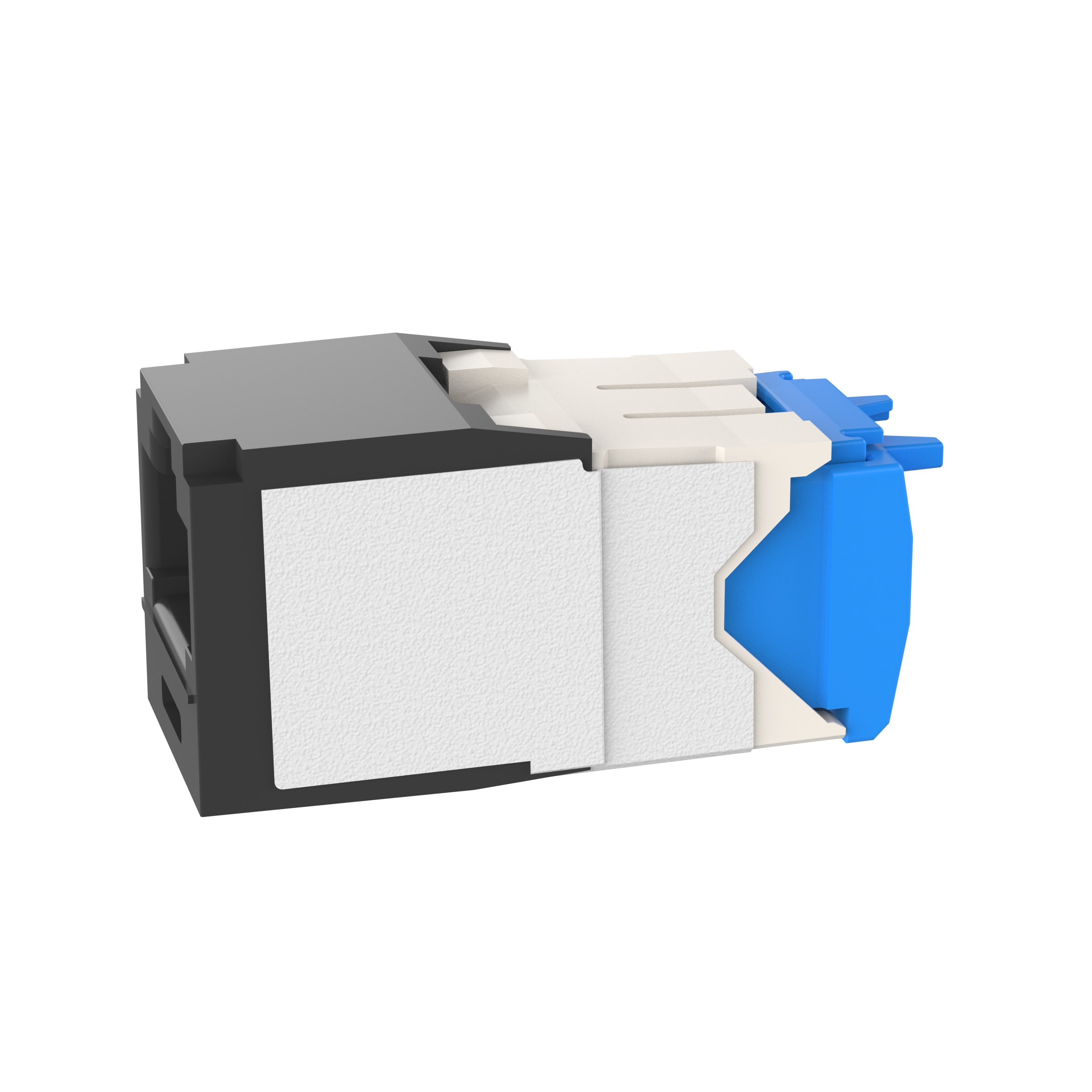 UTP RJ45 Cat 6A PViQ TG Jack Module, Black