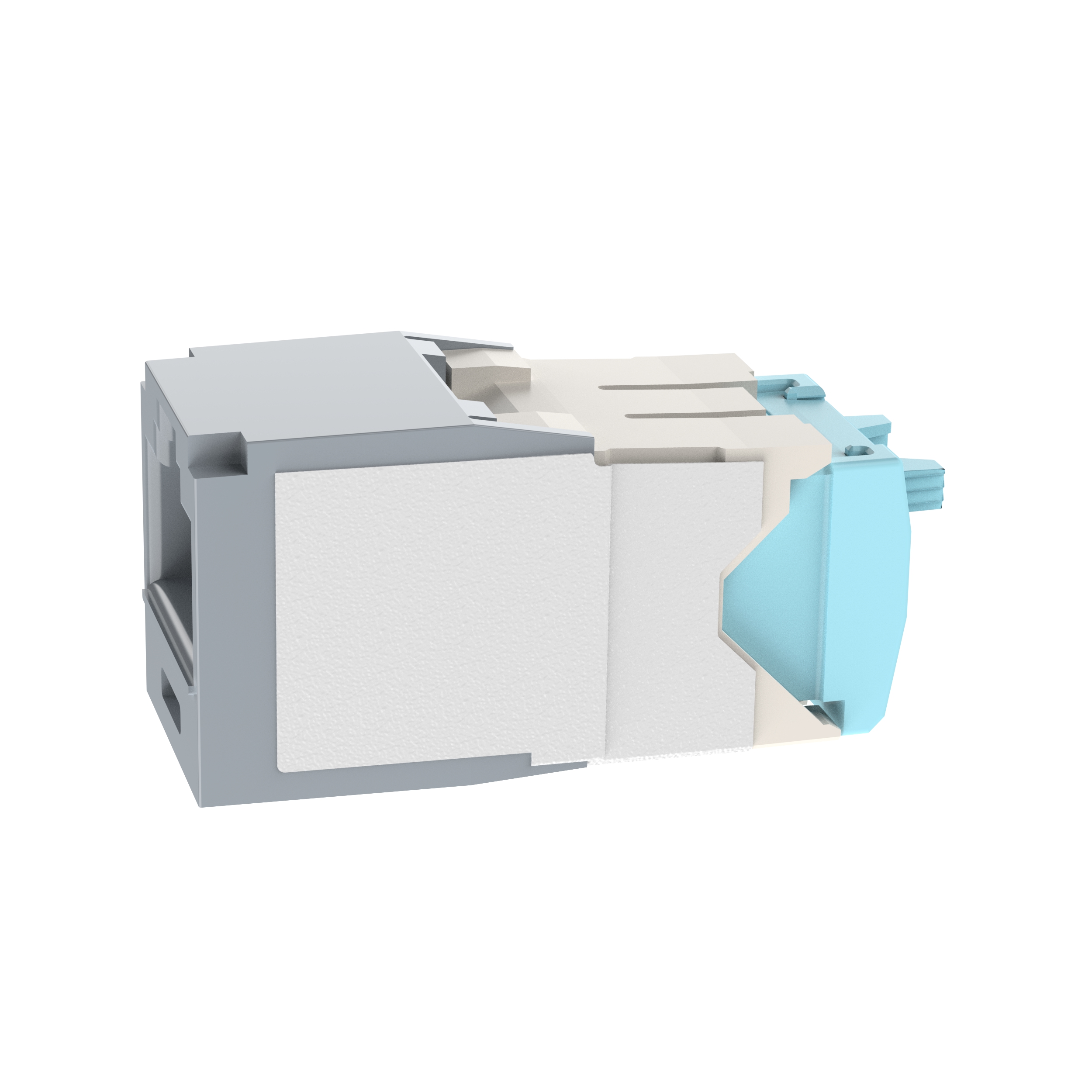 UTP RJ45 Cat 6A 28/30 AWG TG Dişi Modül, Uluslararası Gri