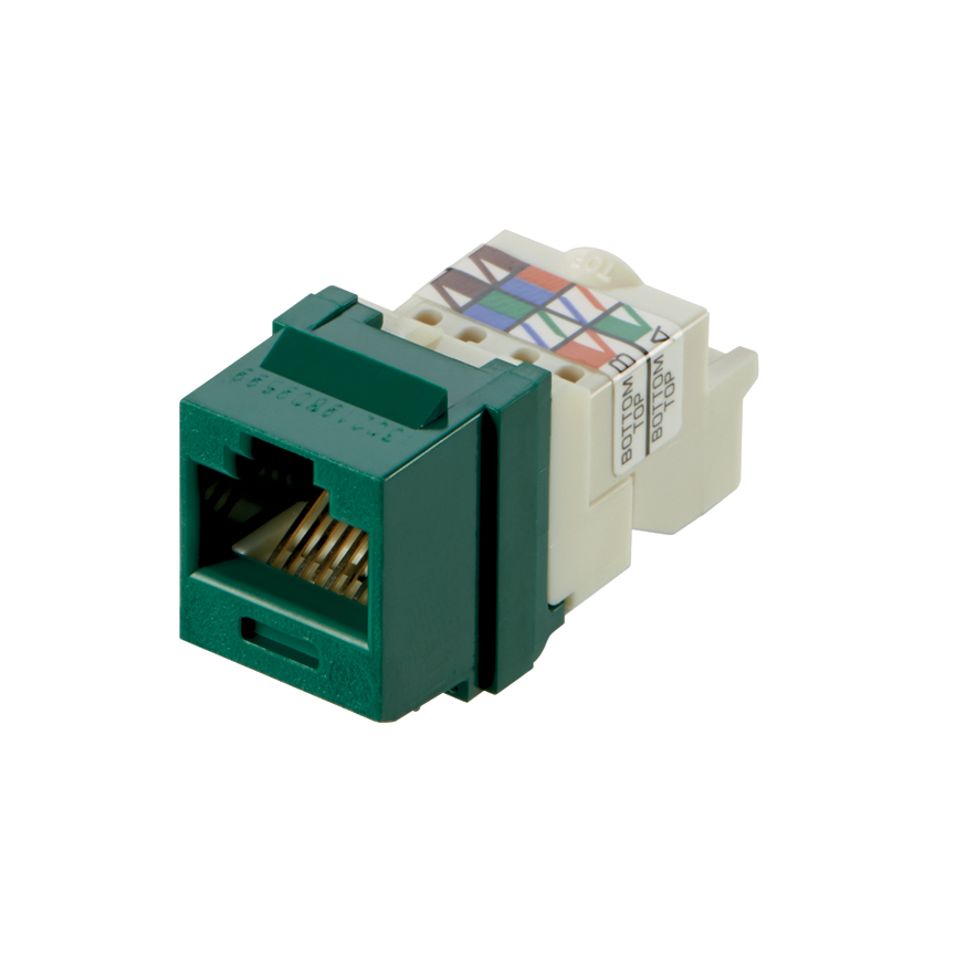 Keystone Cat 6 TP Jack, Yeşil
