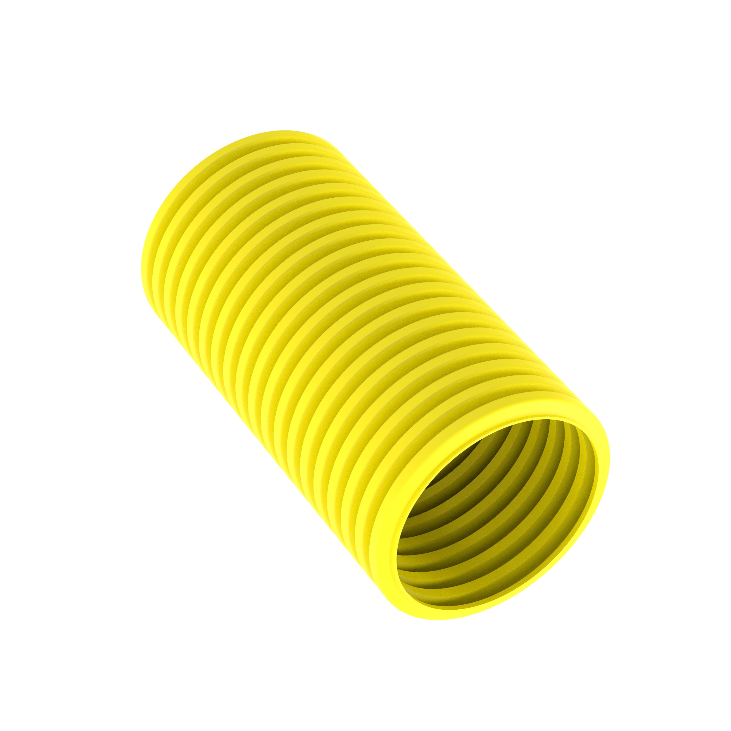 Düzeltilmiş Örgü Hortumu, 1.58" (40.0mm) x 10', Sarı, Paket 1
