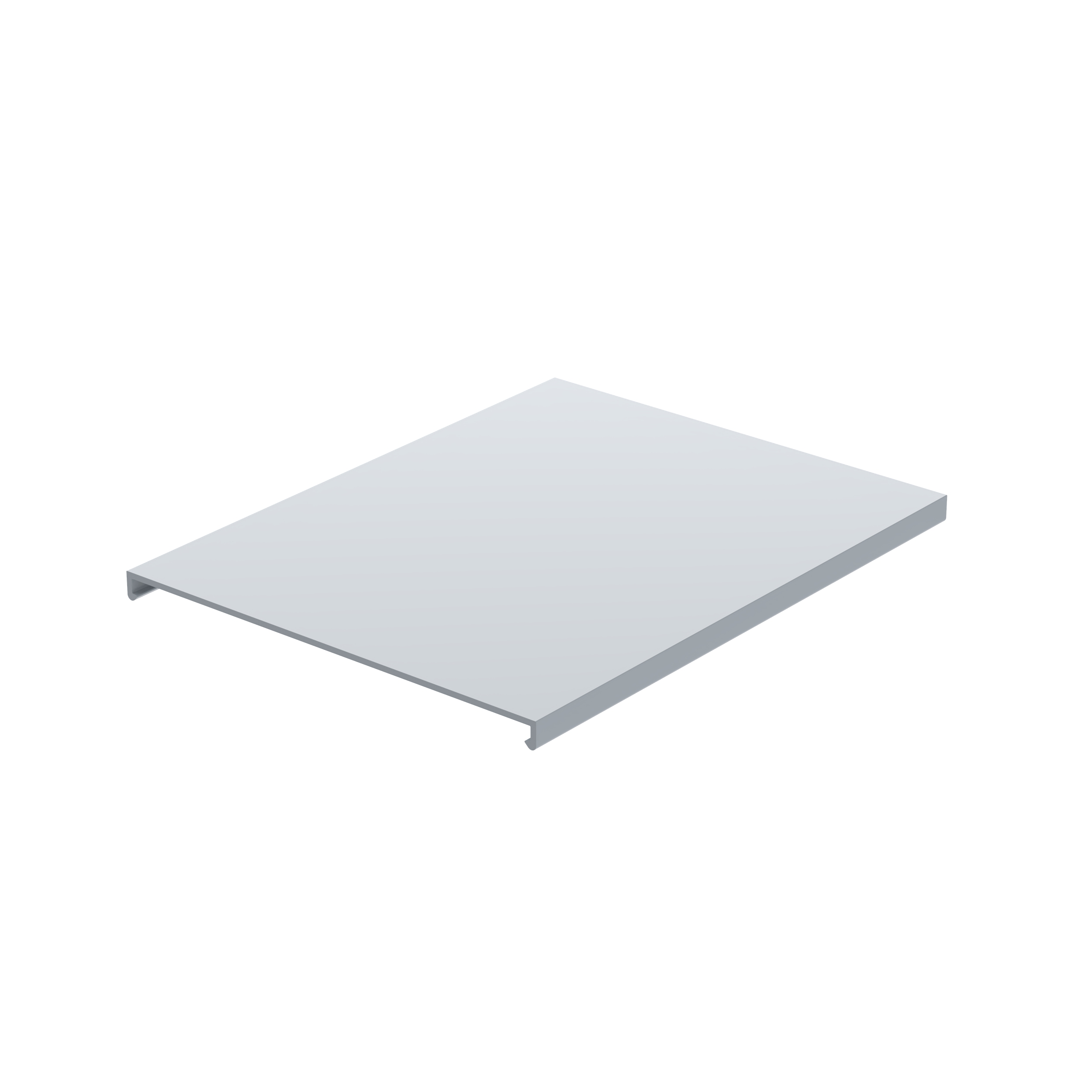 Duct Cover, PVC, 6W X 6', LGray