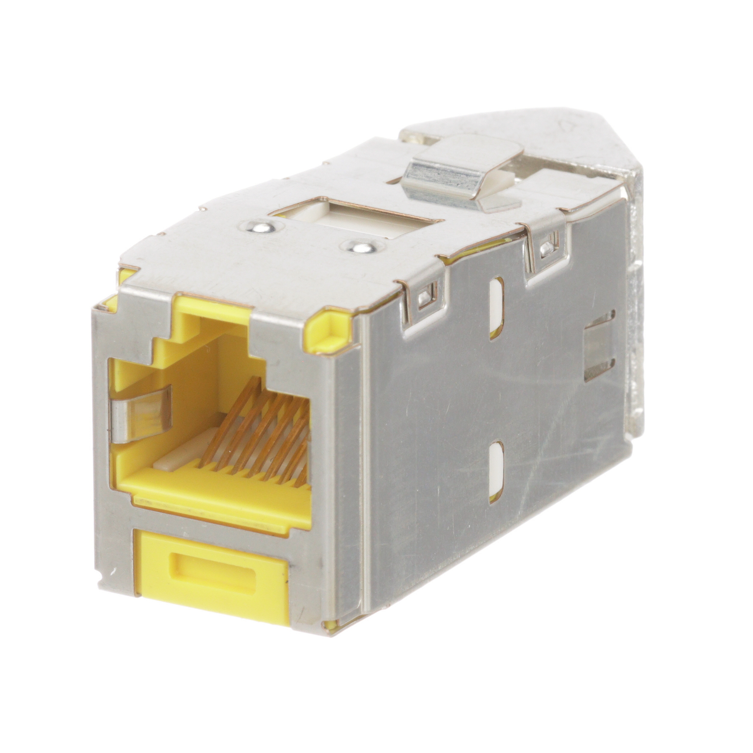 STP RJ45 Cat 6 Sol/Sağ TG Jak Modülü, Sarı
