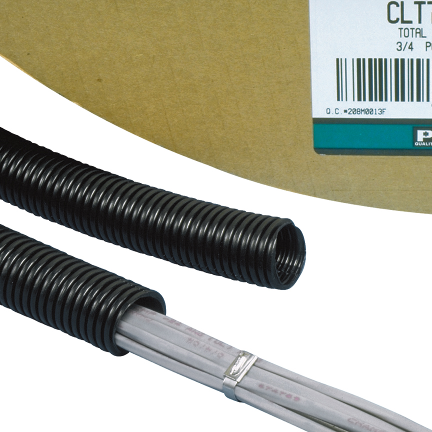 Düzgün Örüntülü Boru, 1" (25.4mm) x 100', Siyah, Paket 1