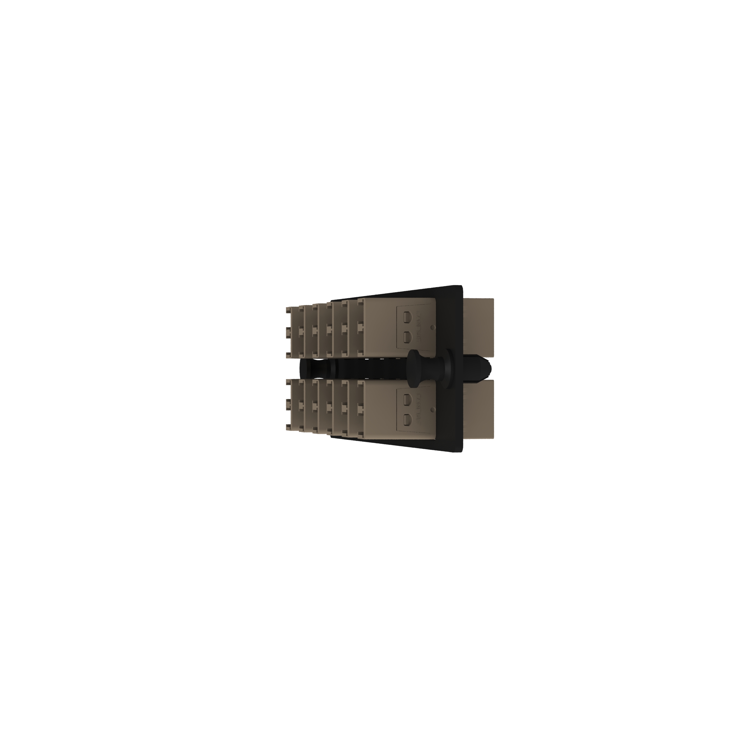 Opticom® Anahtarlamalı L-Açık Kahverengi/Anahtarsız FAP, OM4, 12 LC Çift Yönlü