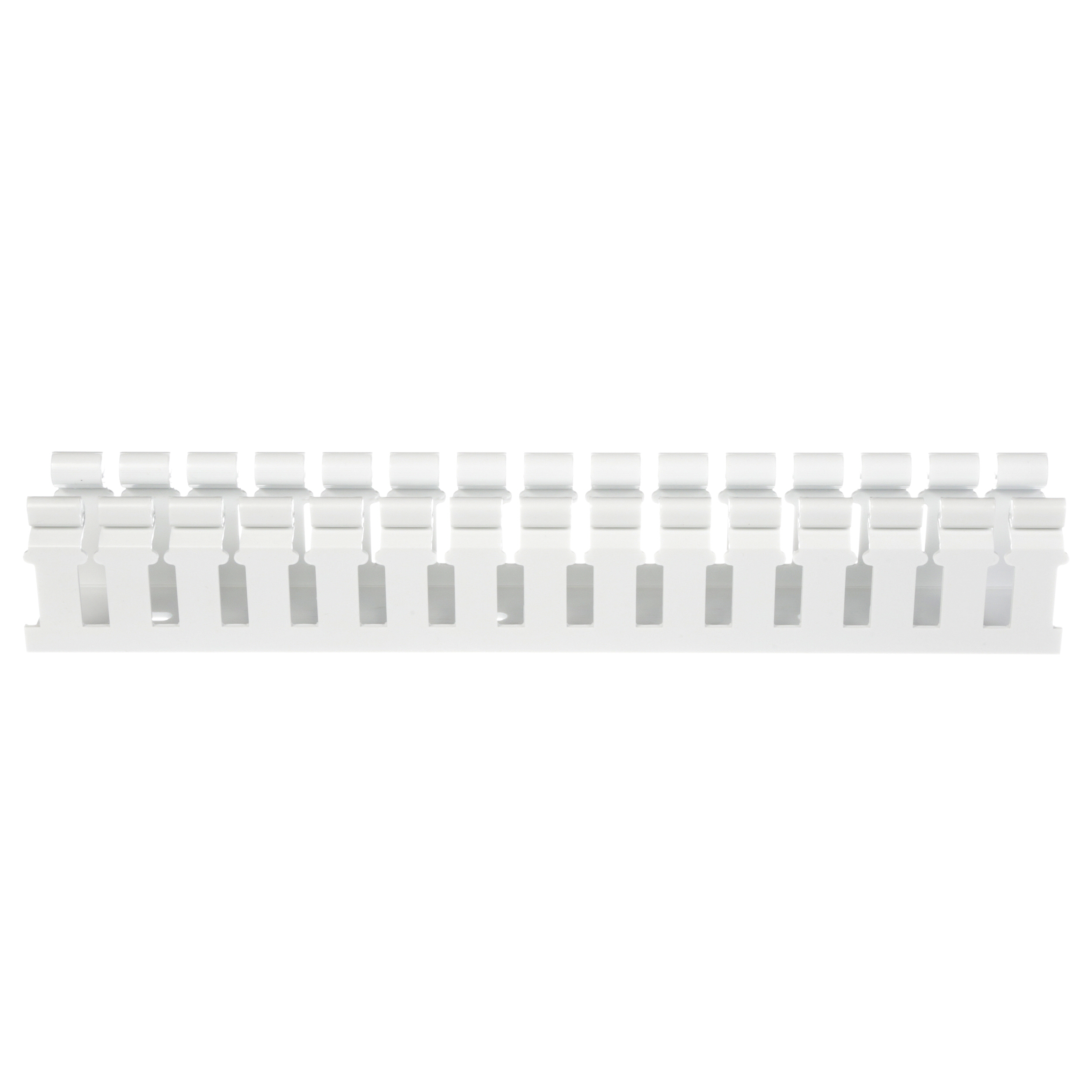 Goulotte câbl. à charnière 1.5X2pouces PVC blanc couvercle à ajouter Cdt.6 pied